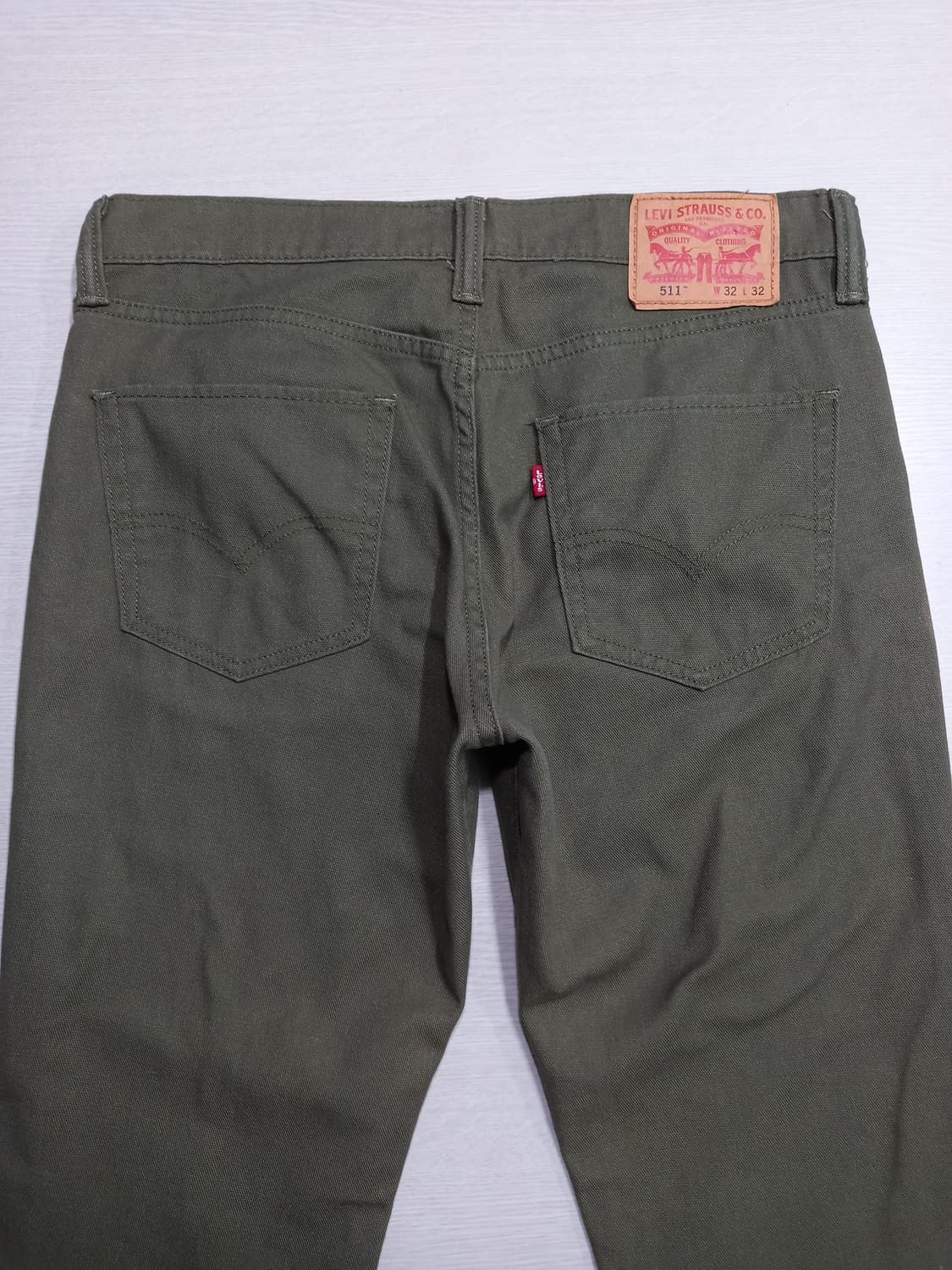 32 리바이스511 스판 슬림일자 치노 카키 32-321 상품이미지4