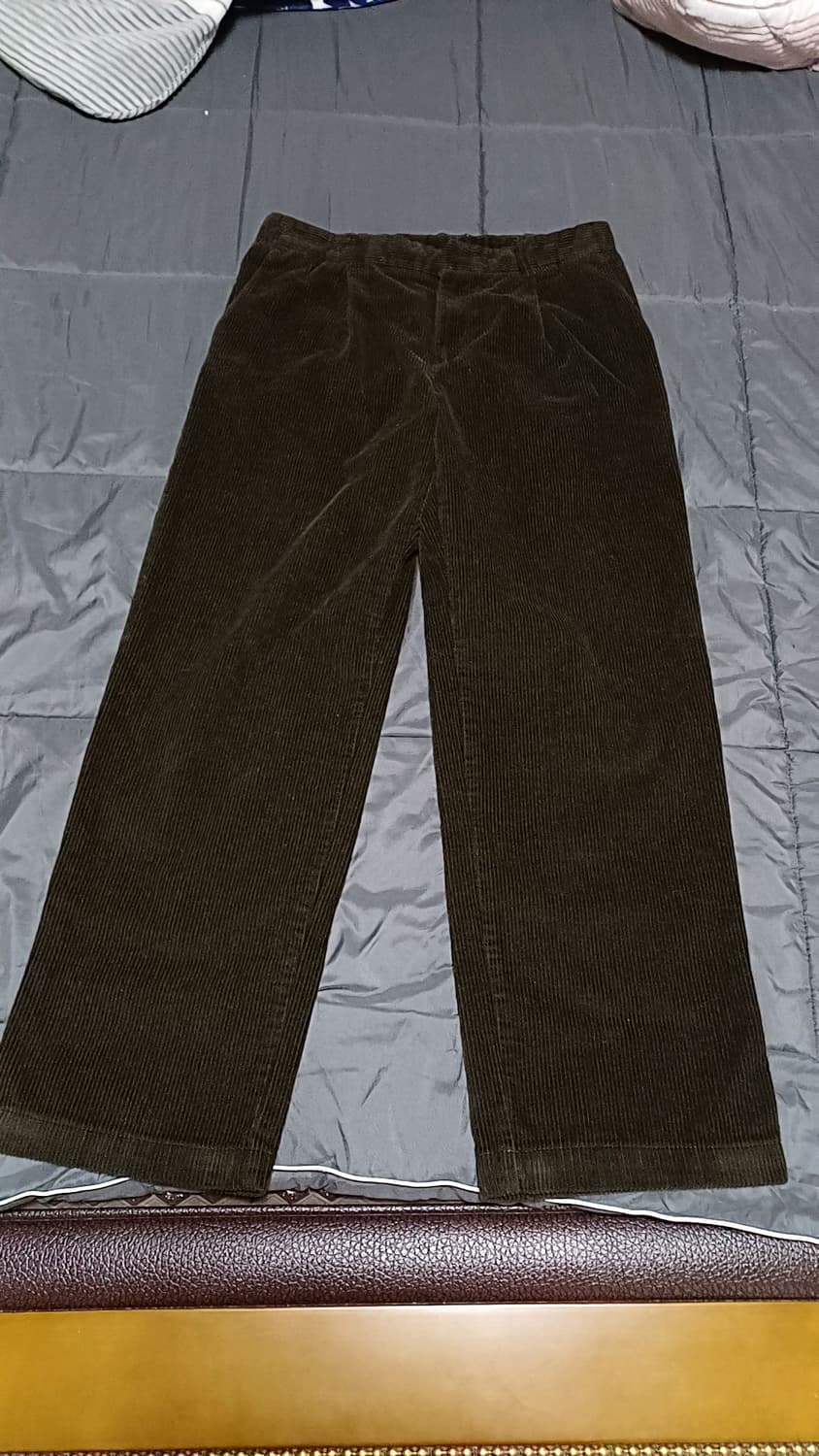에잇세컨즈 코듀로이 와이드바지 32인치 기장105 상품이미지1