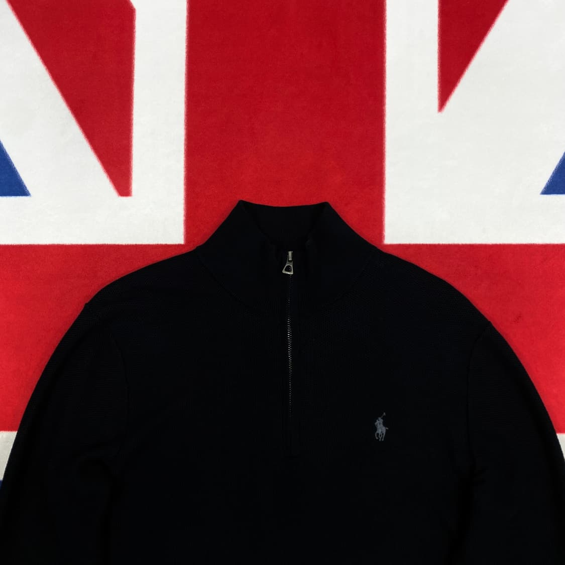 폴로 반집업 니트 S  상품이미지3