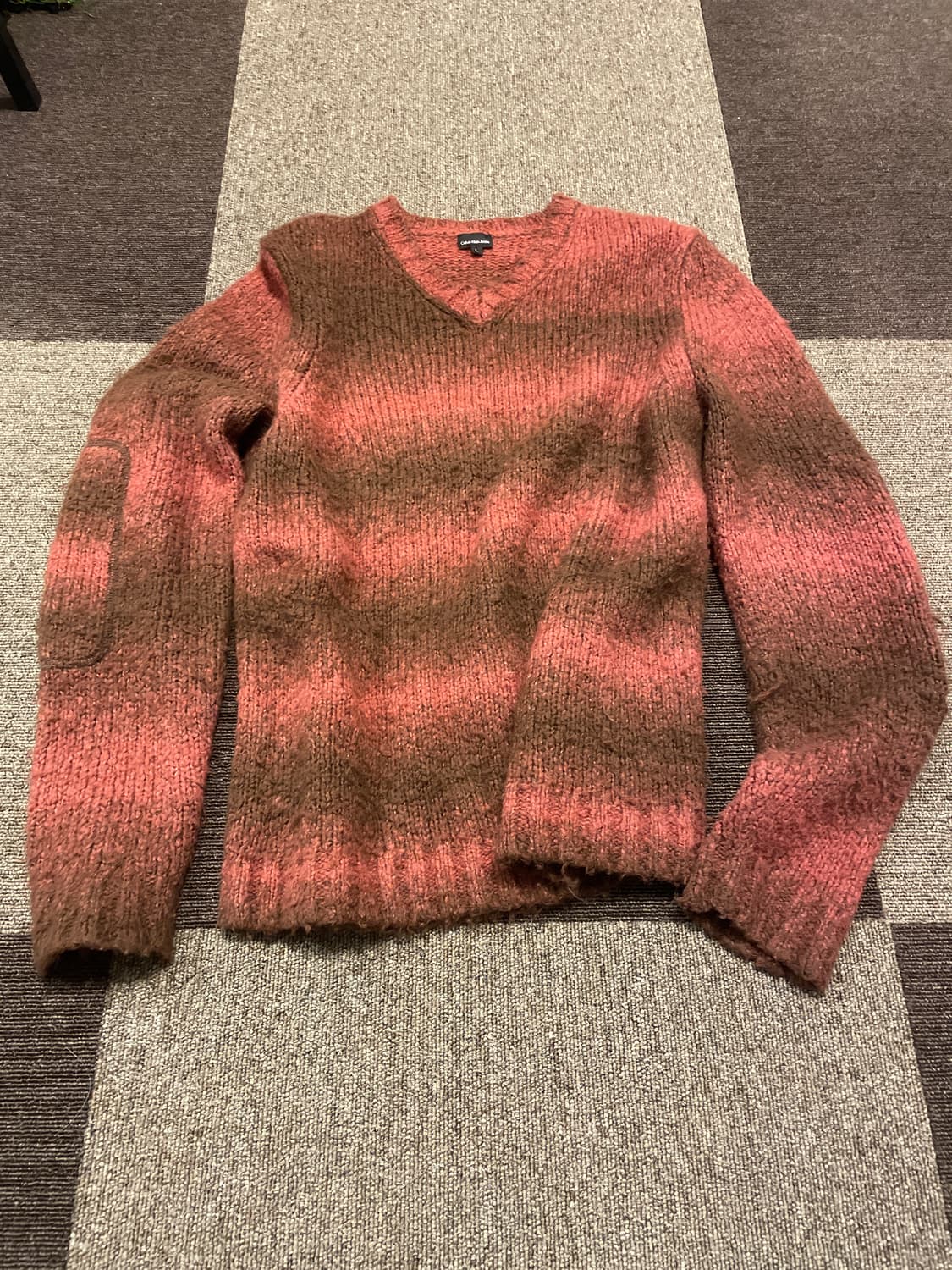 Calvin Klein Jeans 그런지 핑크 스웨터 상품이미지1