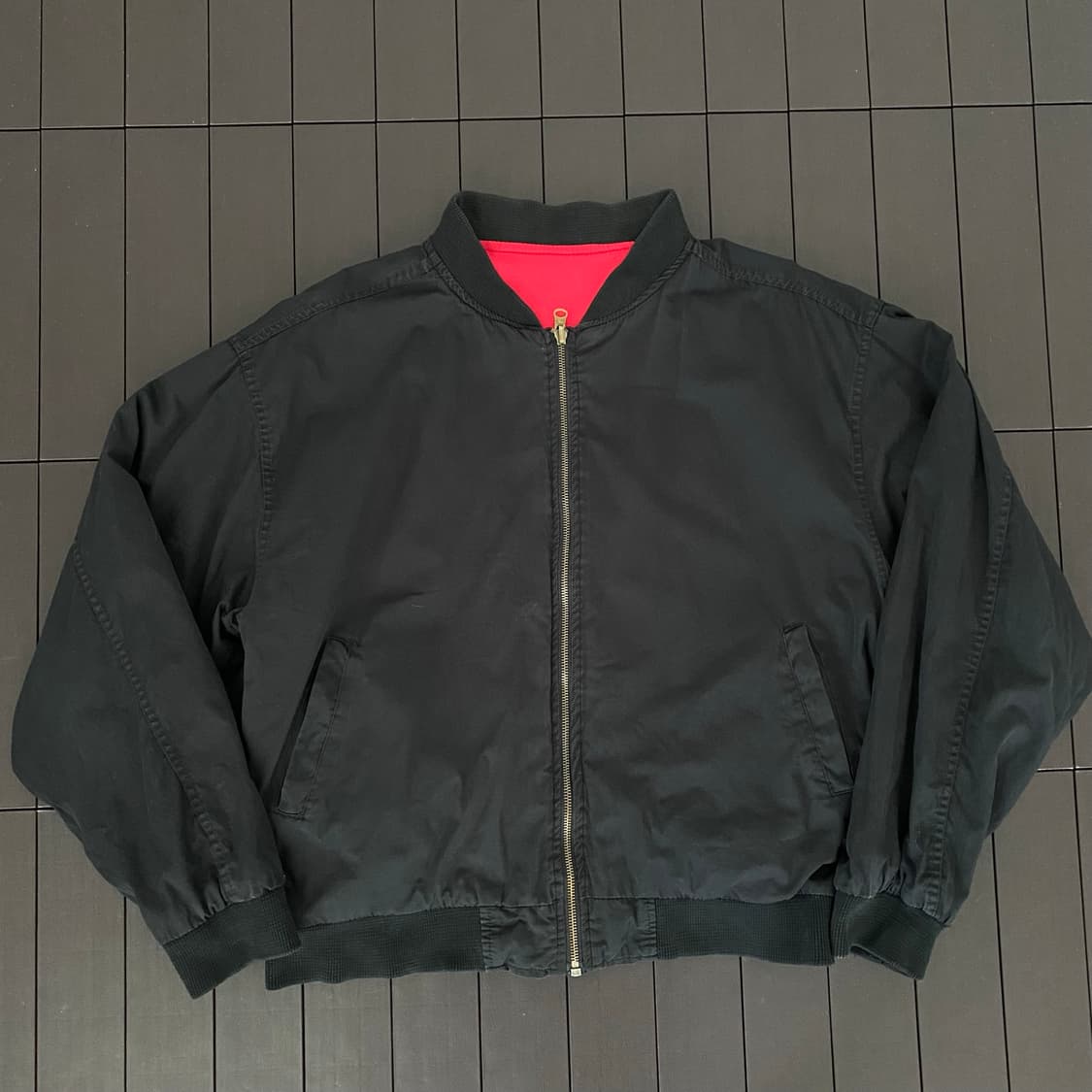 (L) 90s 빈티지 말보로 리버시블 봄버 자켓 상품이미지2