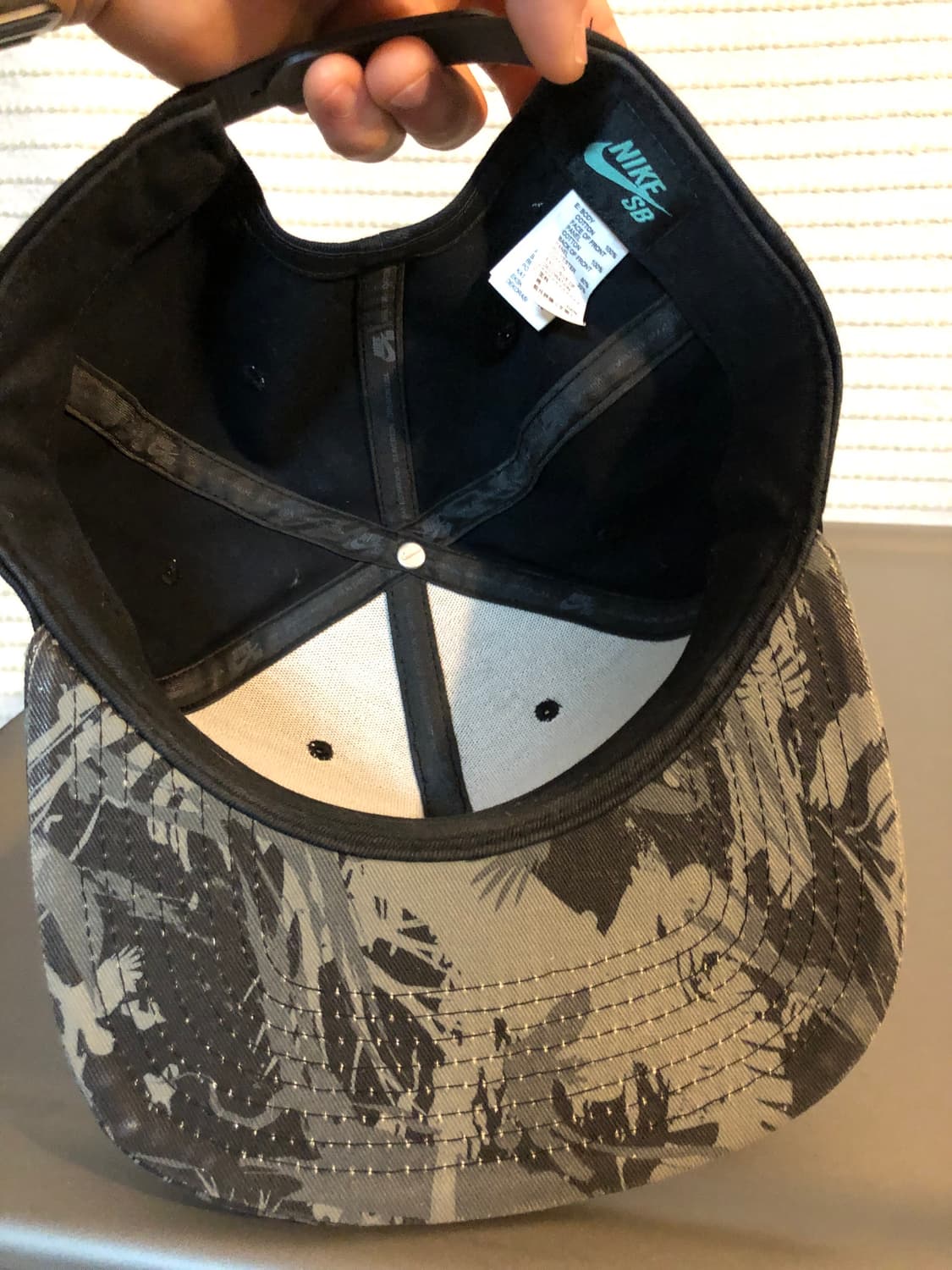 나이키 sb 스케이트보드 스냅백 블랙 카모플라주 상품이미지3