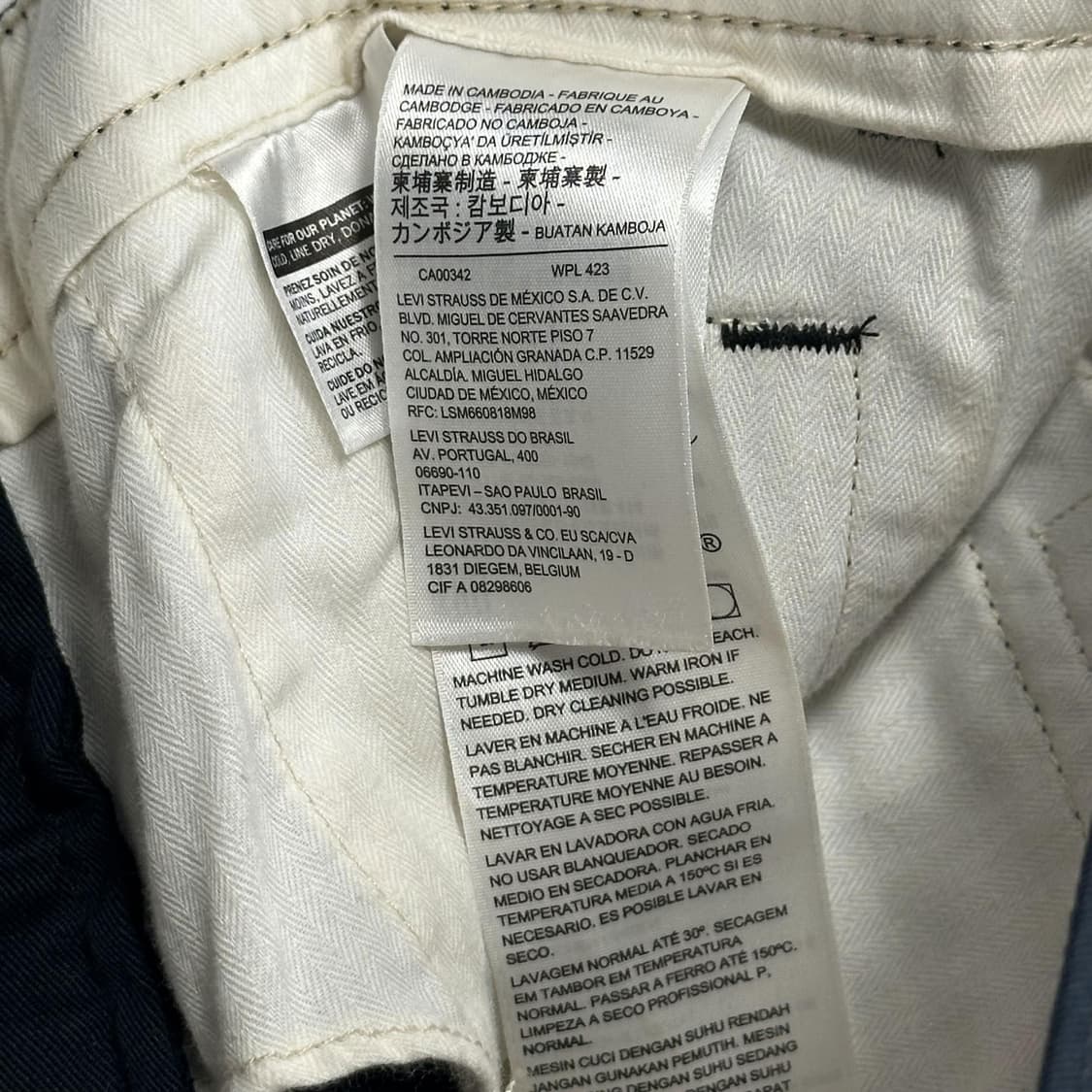 리바이스 오리지널 블랙 치노팬츠 (30인치) 상품이미지6