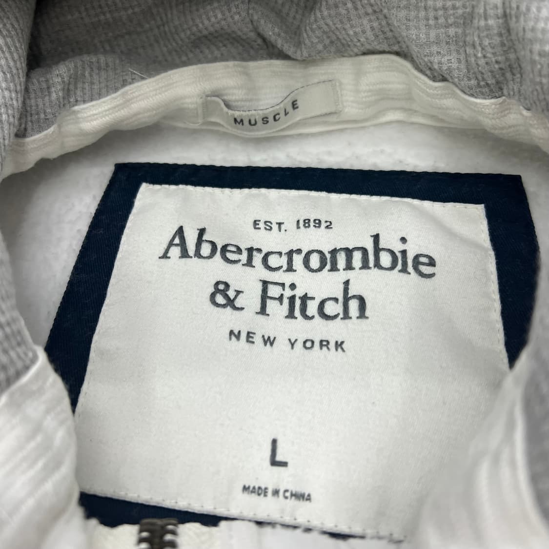 아베크롬비 화이트그레이 후드집업 상품이미지2