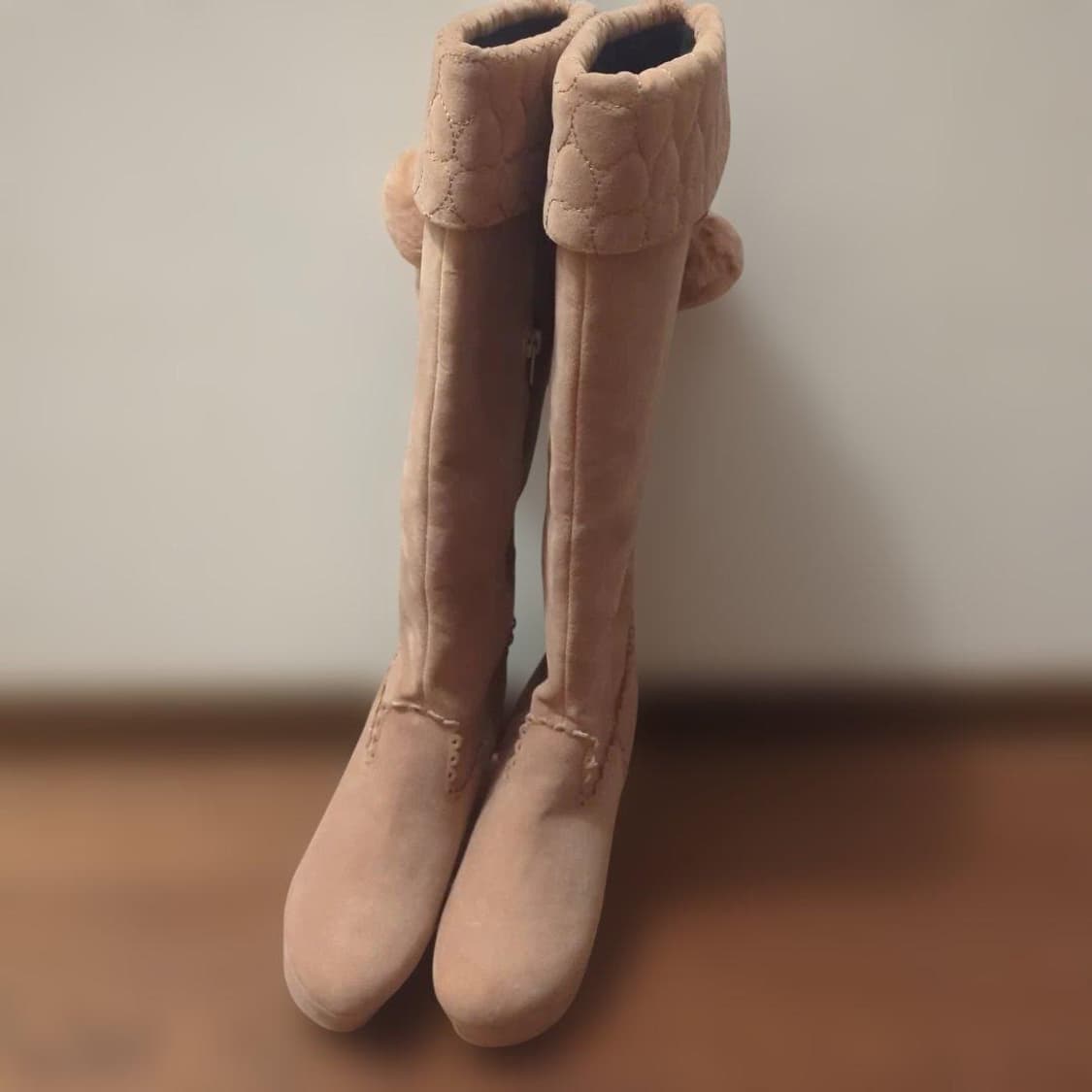 라떼갸루 히메갸루 리즈리사깔 디어리 부츠 아가일 니트 큐롯 핀터깔 상품이미지4