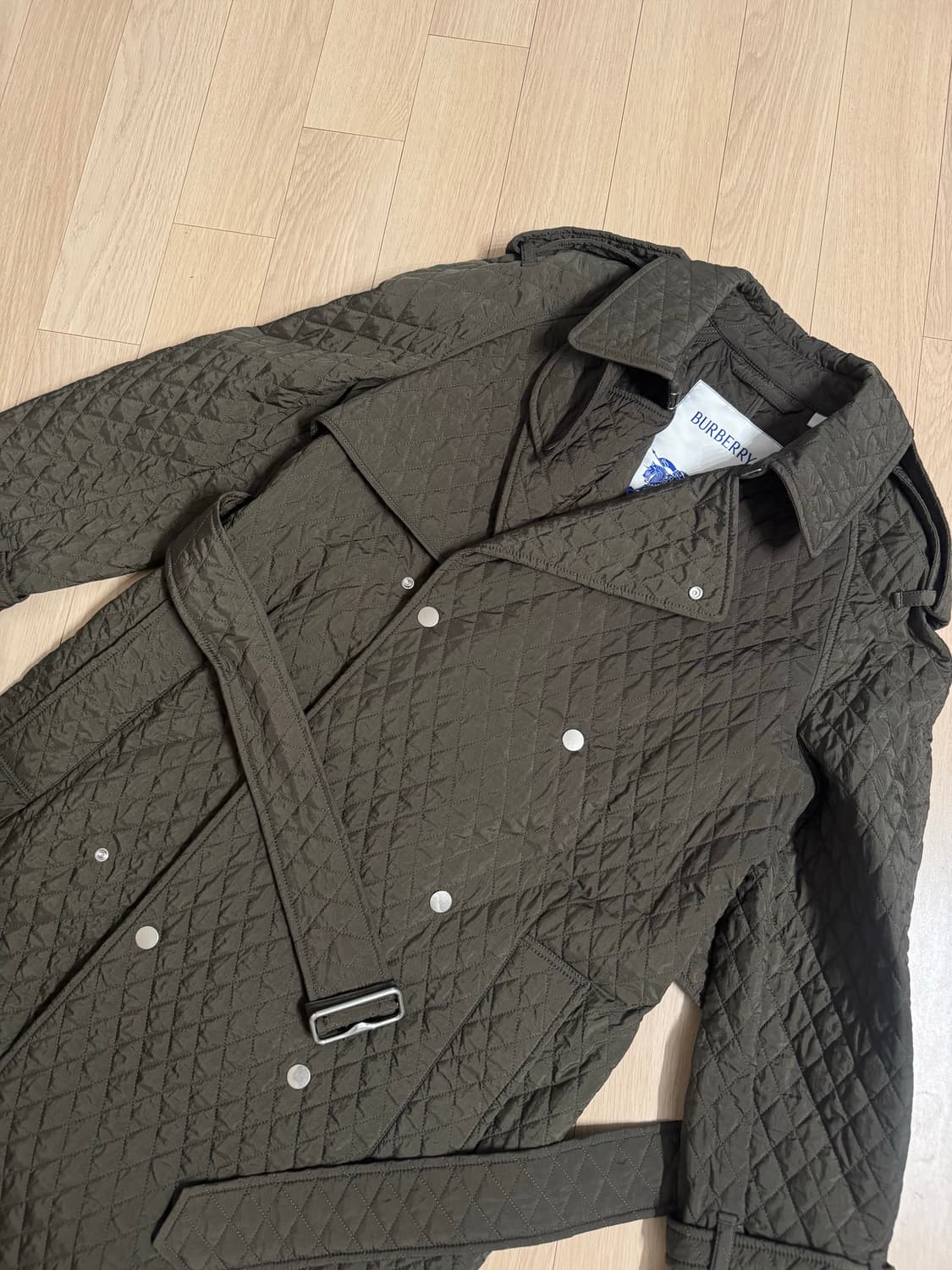 버버리 퀼팅 트렌치코트 패딩 상품이미지4