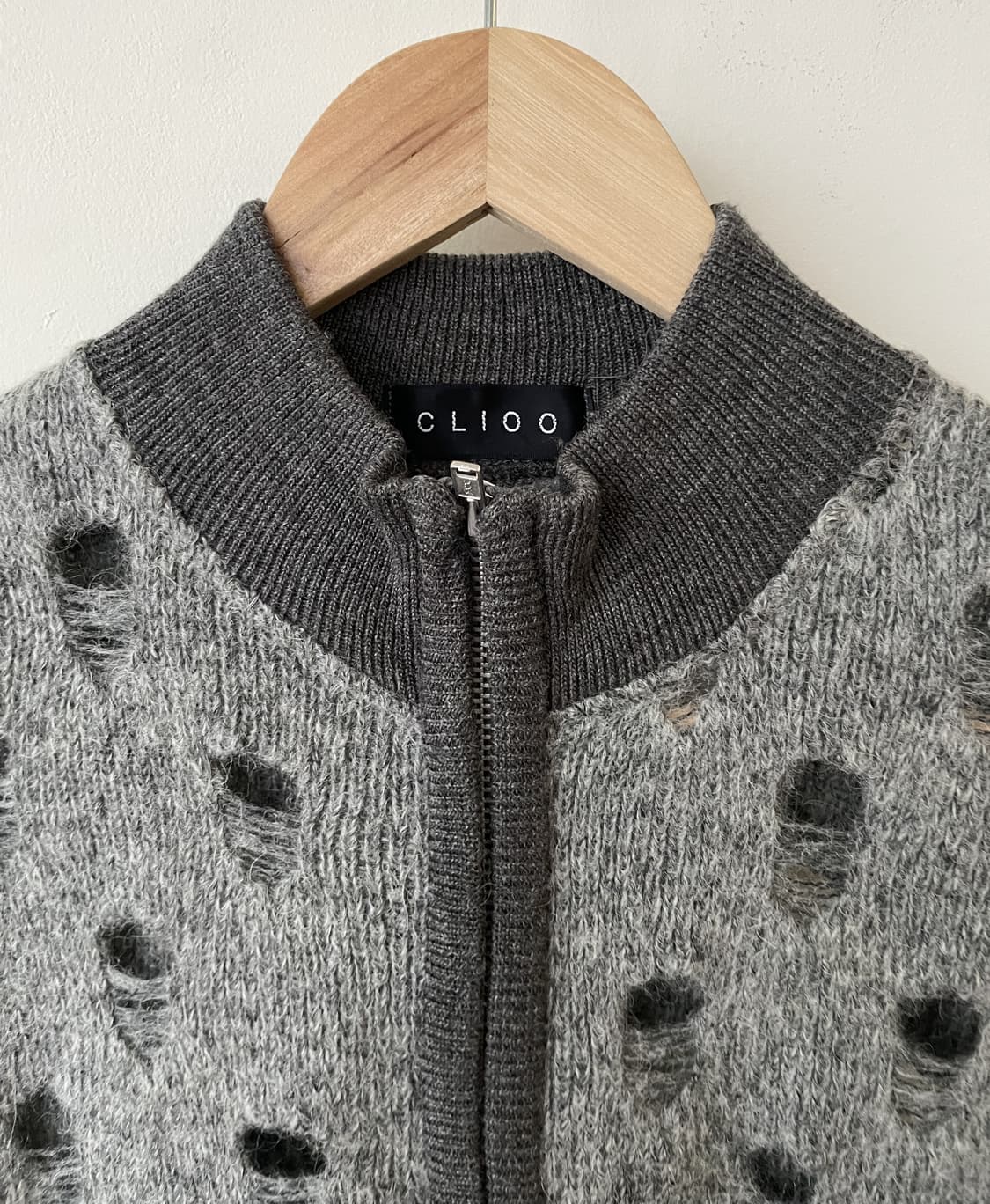 vintage hole knit vest cardigan 상품이미지3