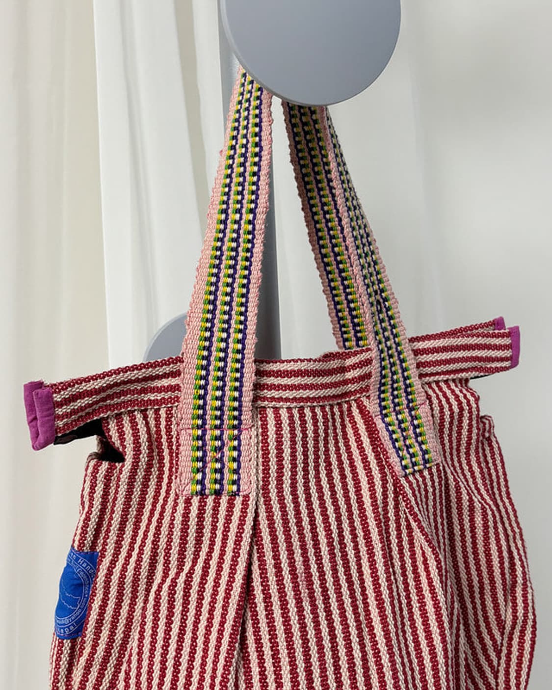 Nepal red stripe tote bag 상품이미지5