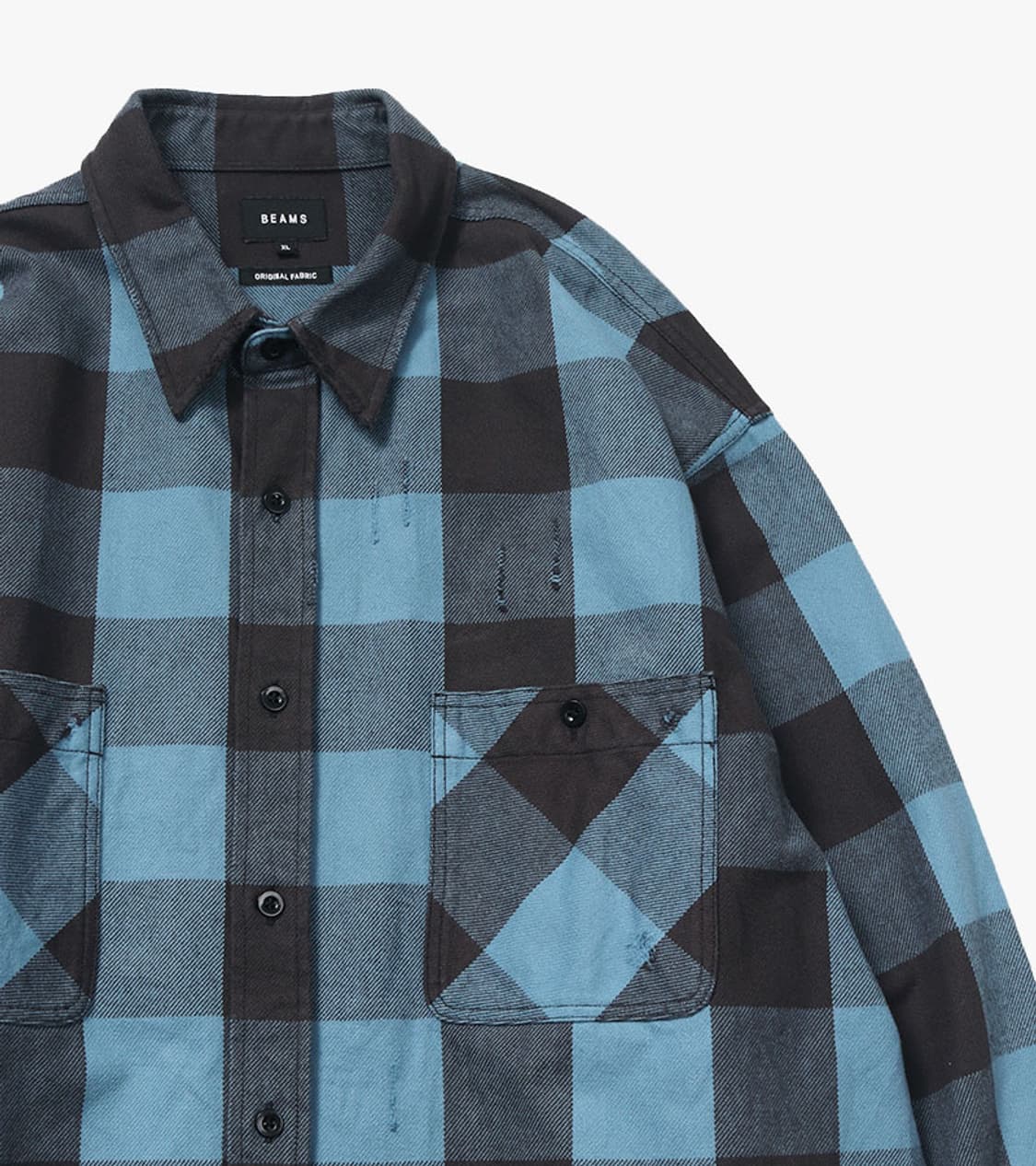 BEAMS - DAMAGE CHECK SHIRT 상품이미지4