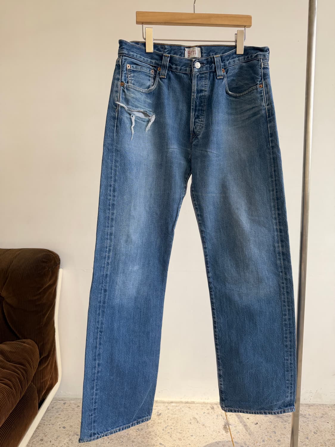 리바이스 501 vtg 데님 상품이미지3