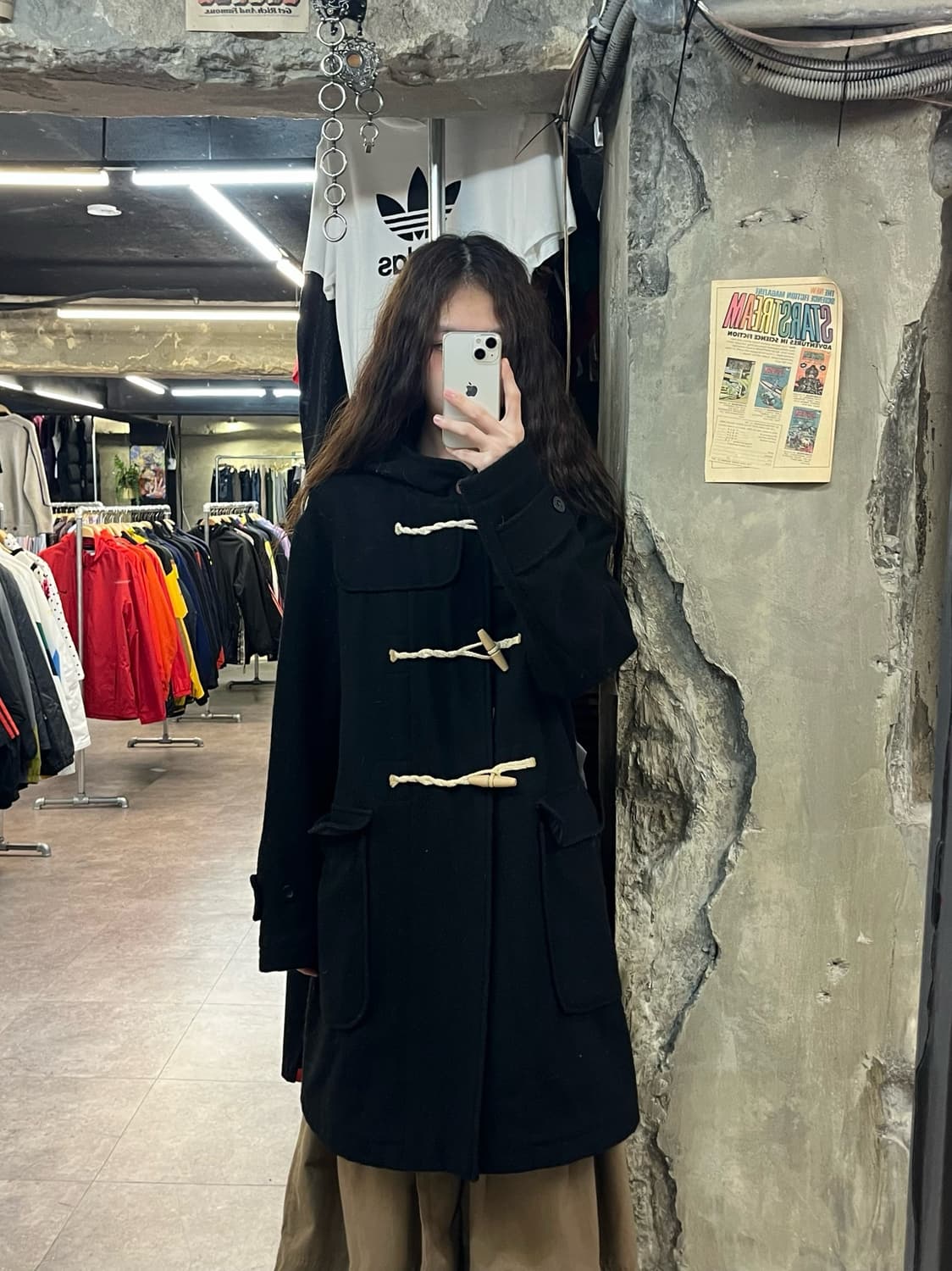 비바스튜디오 떡볶이코트 블랙 M #csz2024 상품이미지2