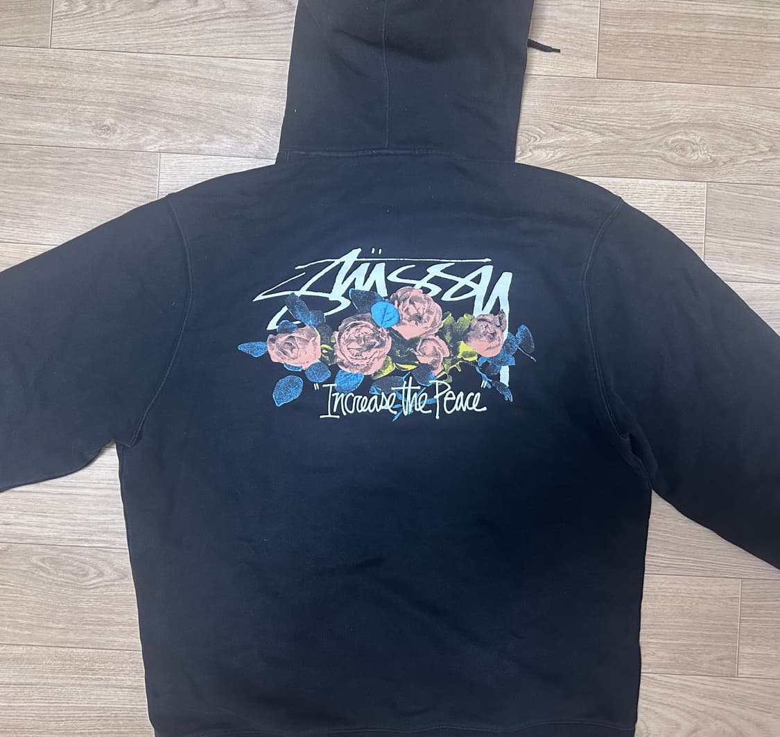 스투시 ITP 로즈 후드 블랙 XL 상품이미지2