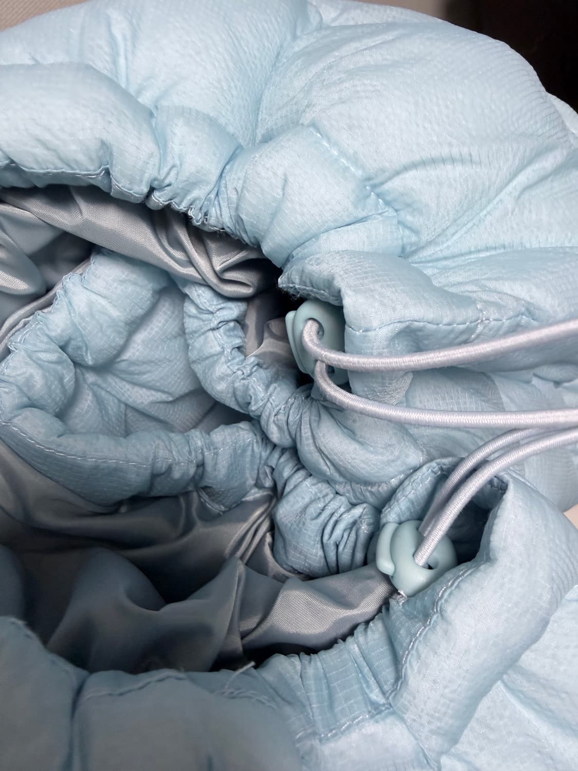 피인노  커브 라운드 후드 패딩 소라 2 상품이미지7