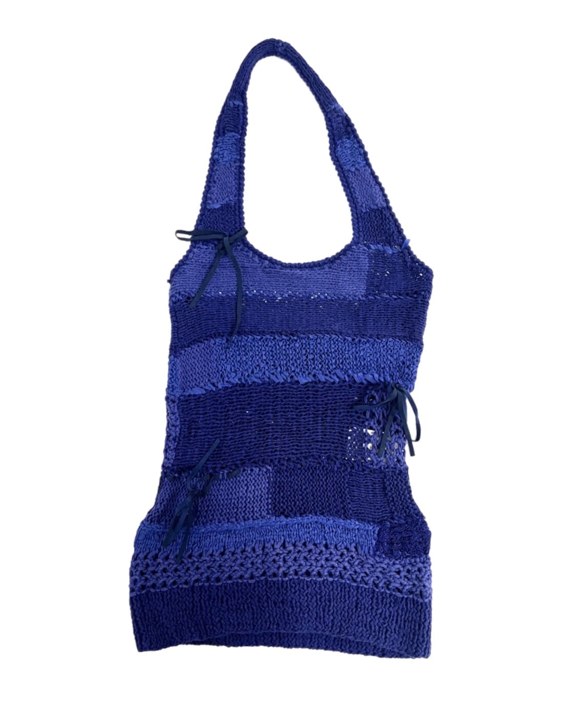 Blue knit halter neck 상품이미지1