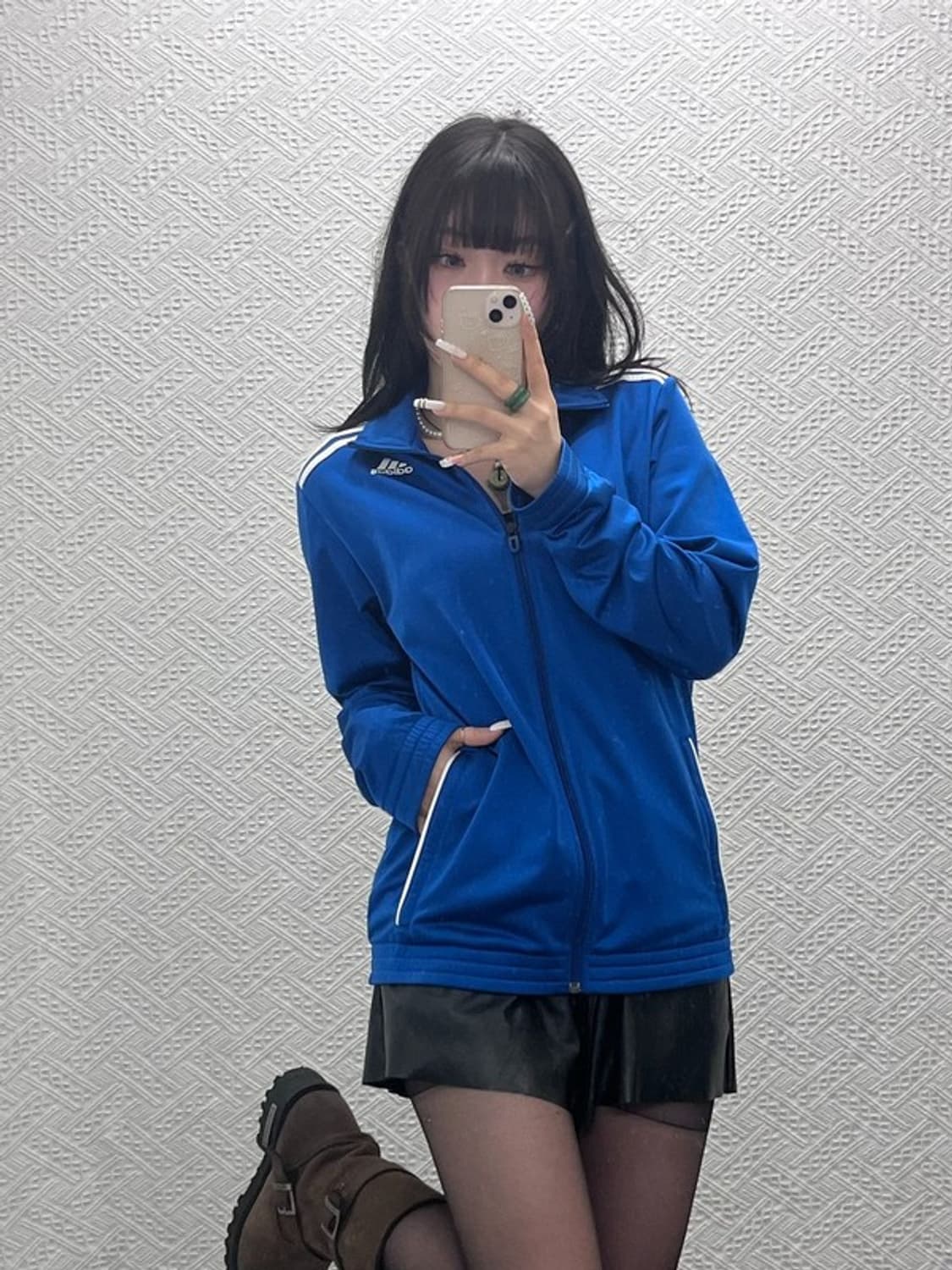 아디다스 올드스쿨 레트로 빈티지 딥블루 져지 집업 100 C10810 상품이미지1