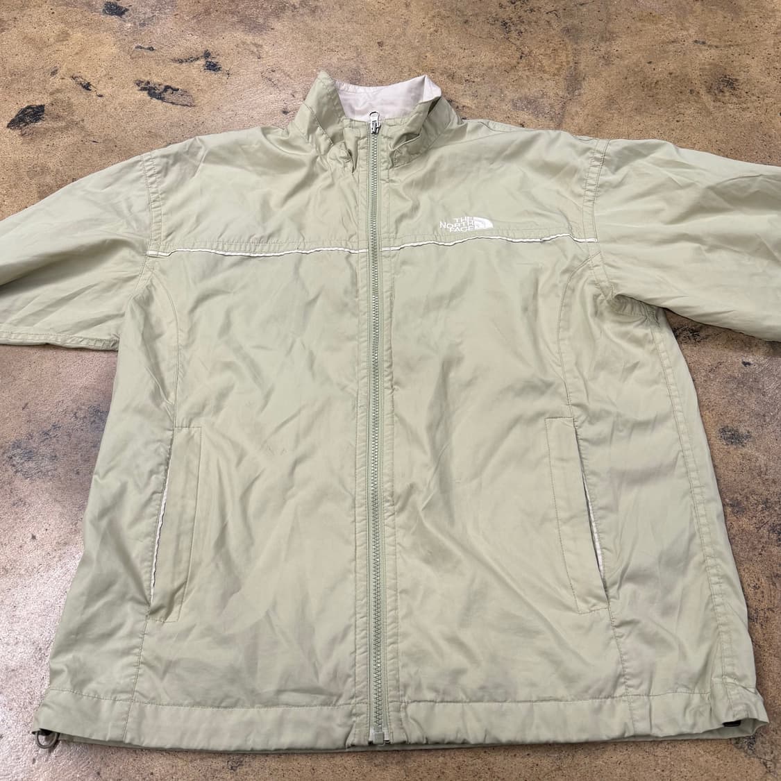 [정품/90] 노스페이스 바람막이 자켓 카키 b14 상품이미지3