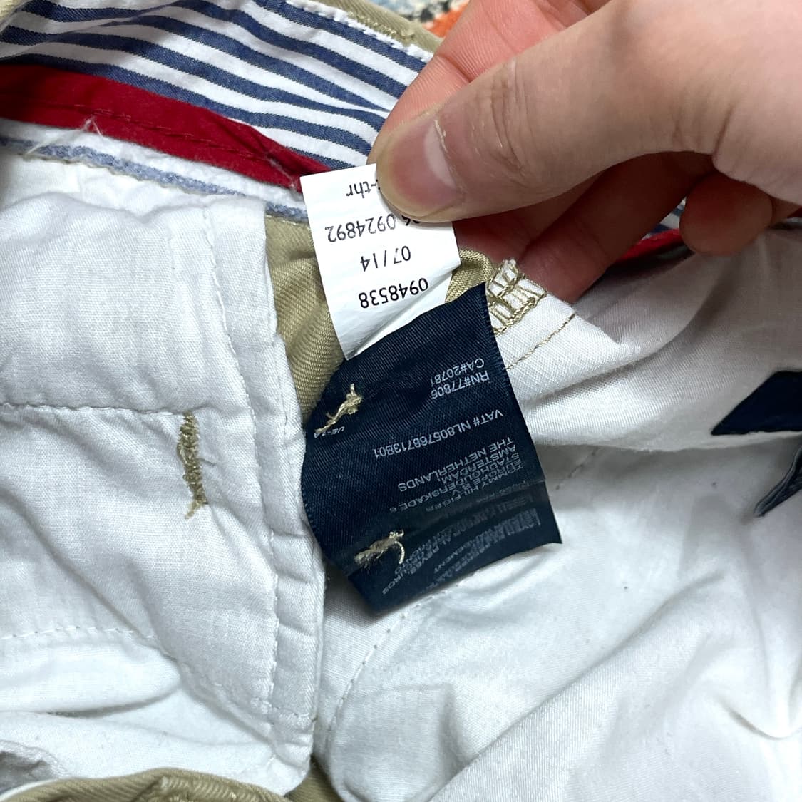 타미힐피거 베이지 아카데미 클래식 치노팬츠 남성32/30 상품이미지4