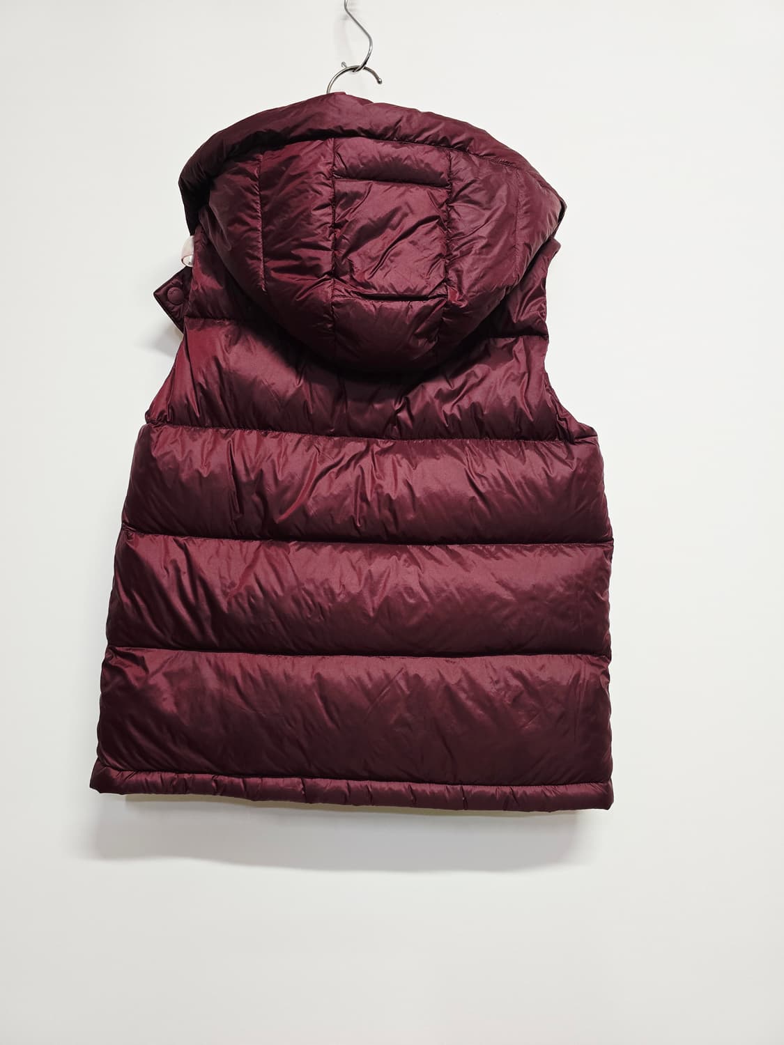 마시모두띠키즈  후드 다운패딩 조끼 버건디 상품이미지4