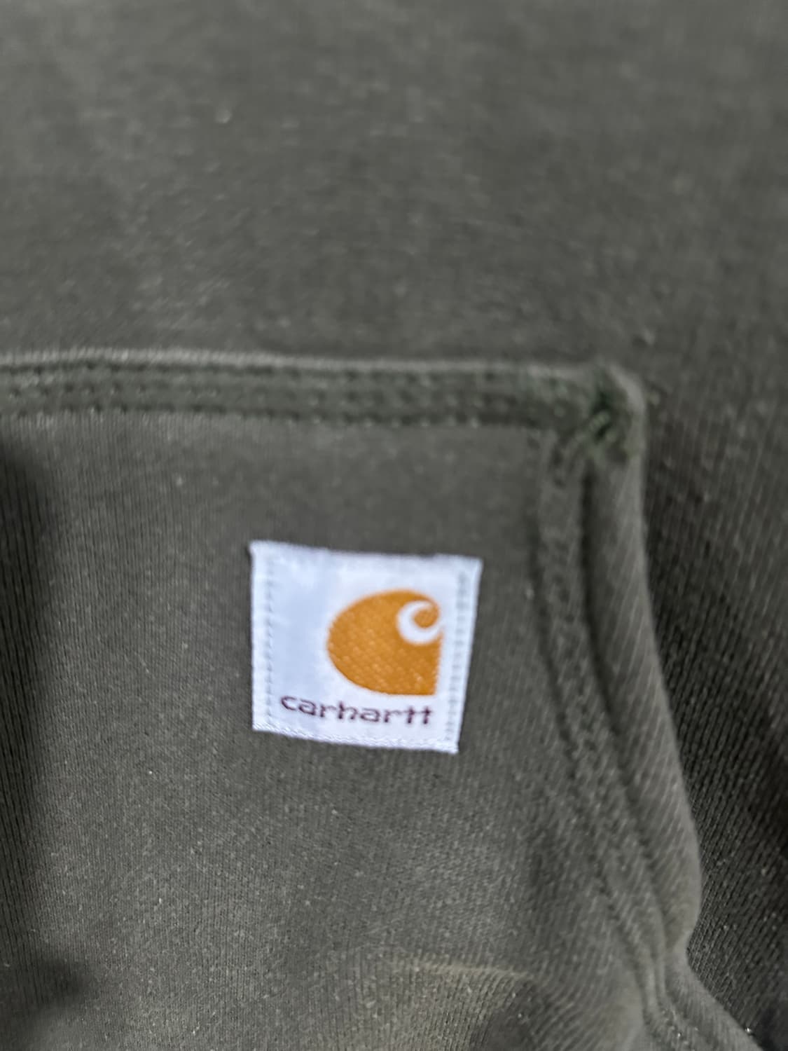 칼하트 써멀 후드집업 카키S 상품이미지3