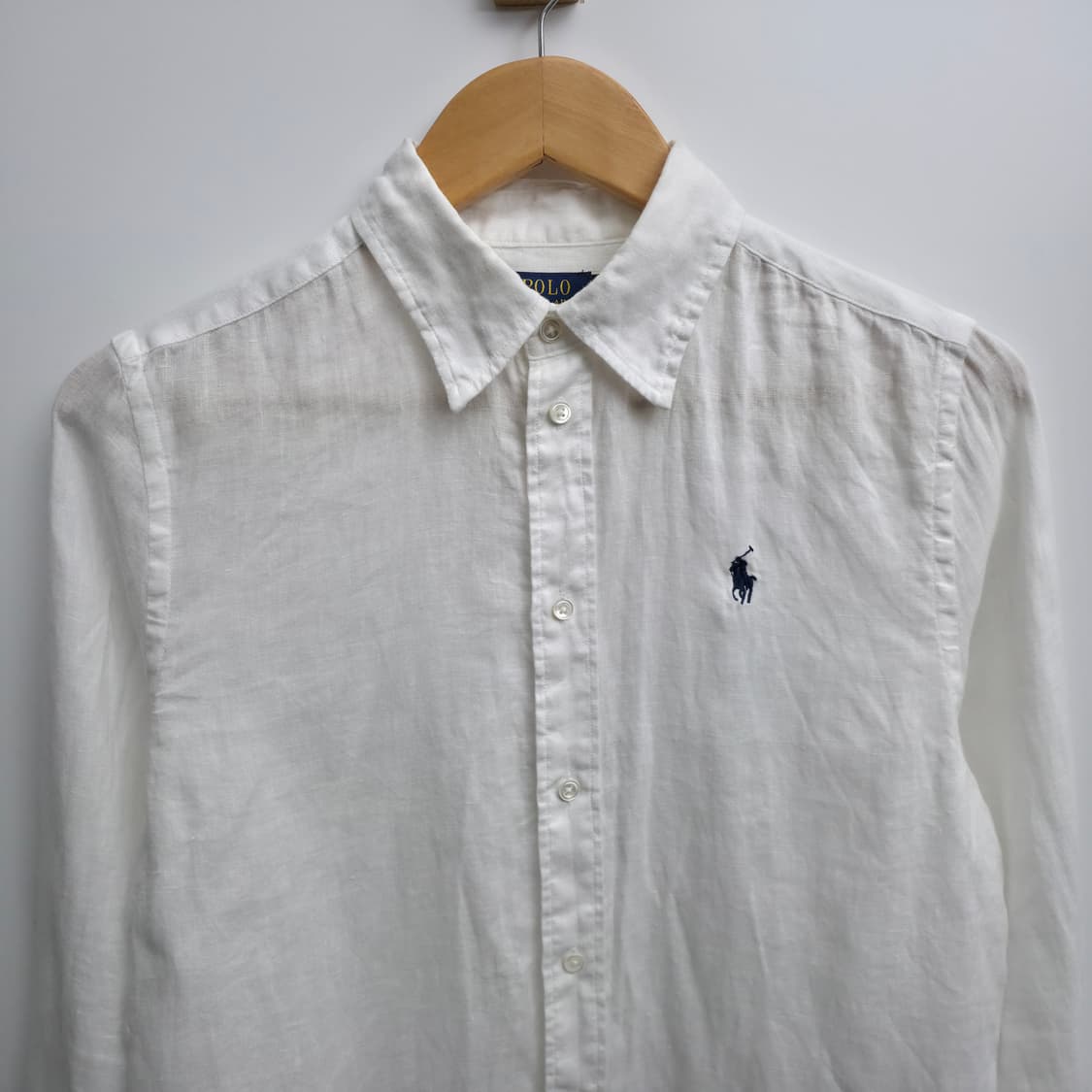 [XS] 폴로 랄프로렌 린넨 셔츠 화이트 상품이미지2