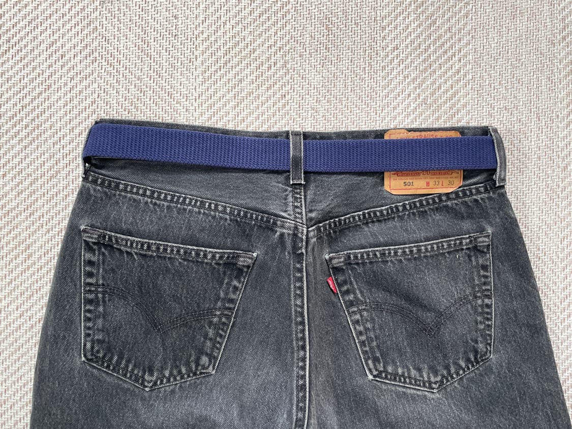 빈티지 실버버클 웨빙 빌트 상품이미지3