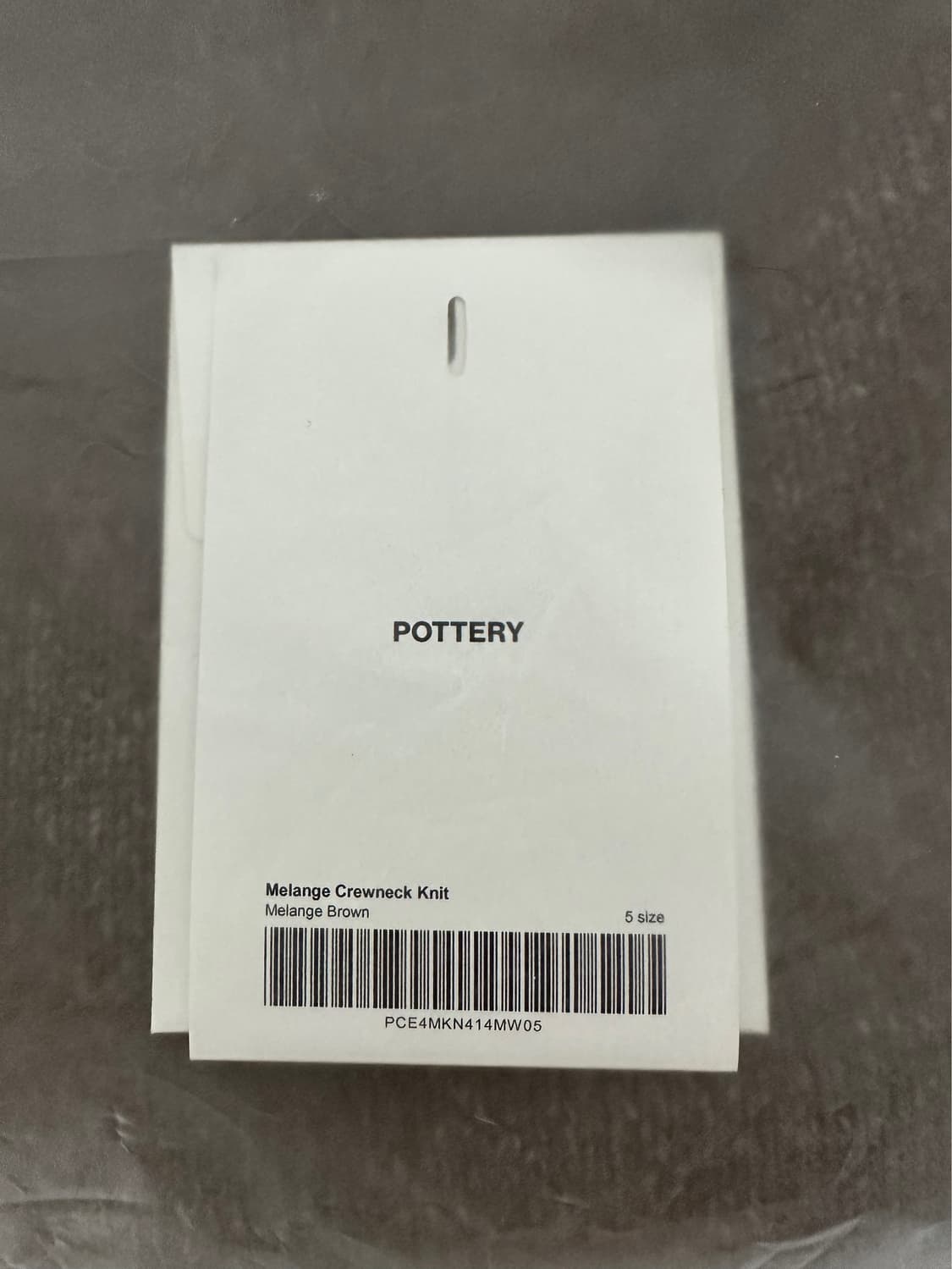 포터리 멜란지 크루넥니트(택비닐채 새상품급,5사이즈) 상품이미지3