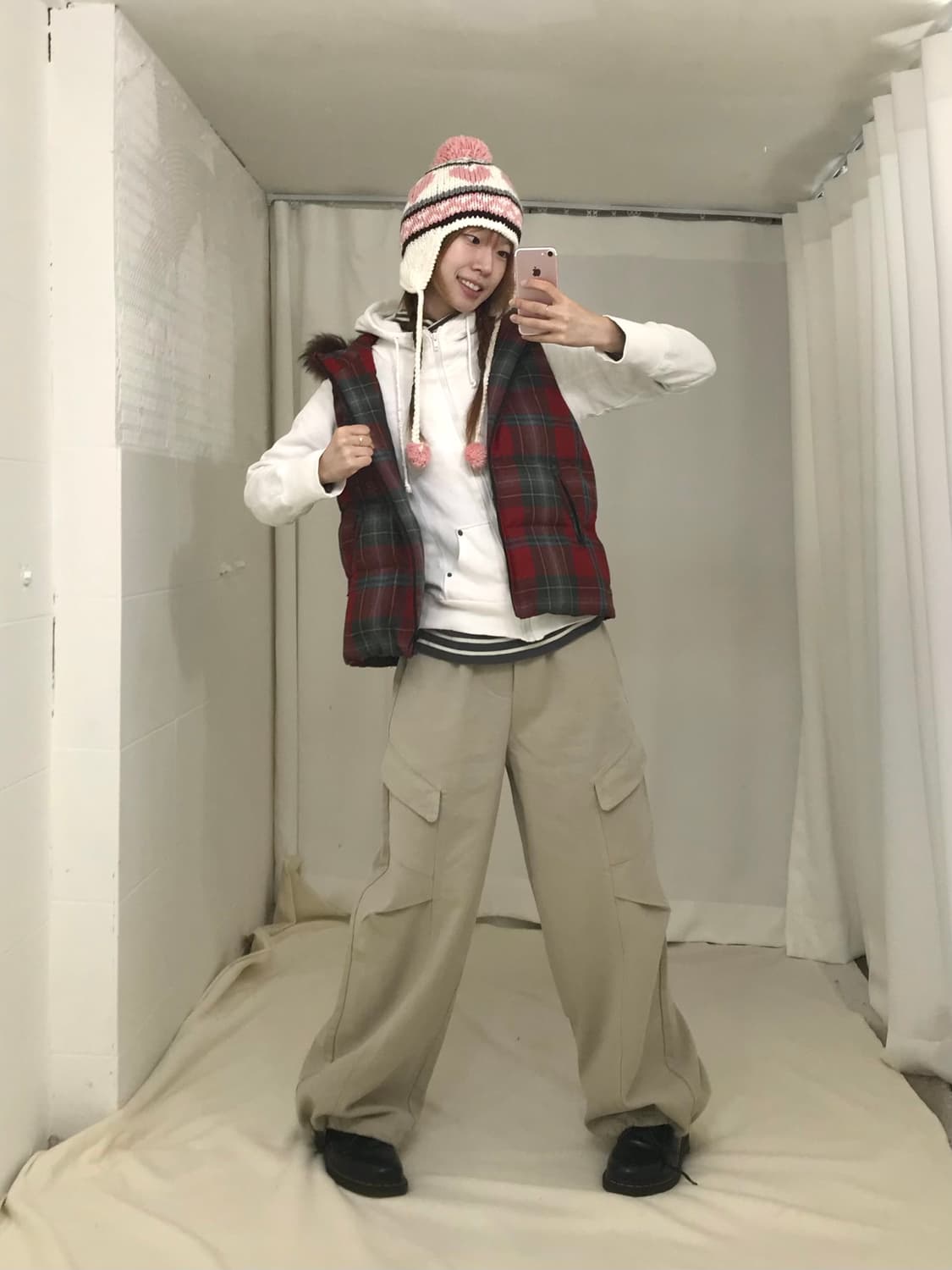 빈티지 겨울 키치 너드 괴짜 코디 세트 상품이미지3