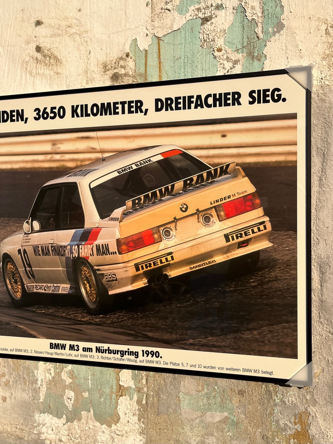 BMW M3 빈티지 포스터 (액자포함) 상품이미지3