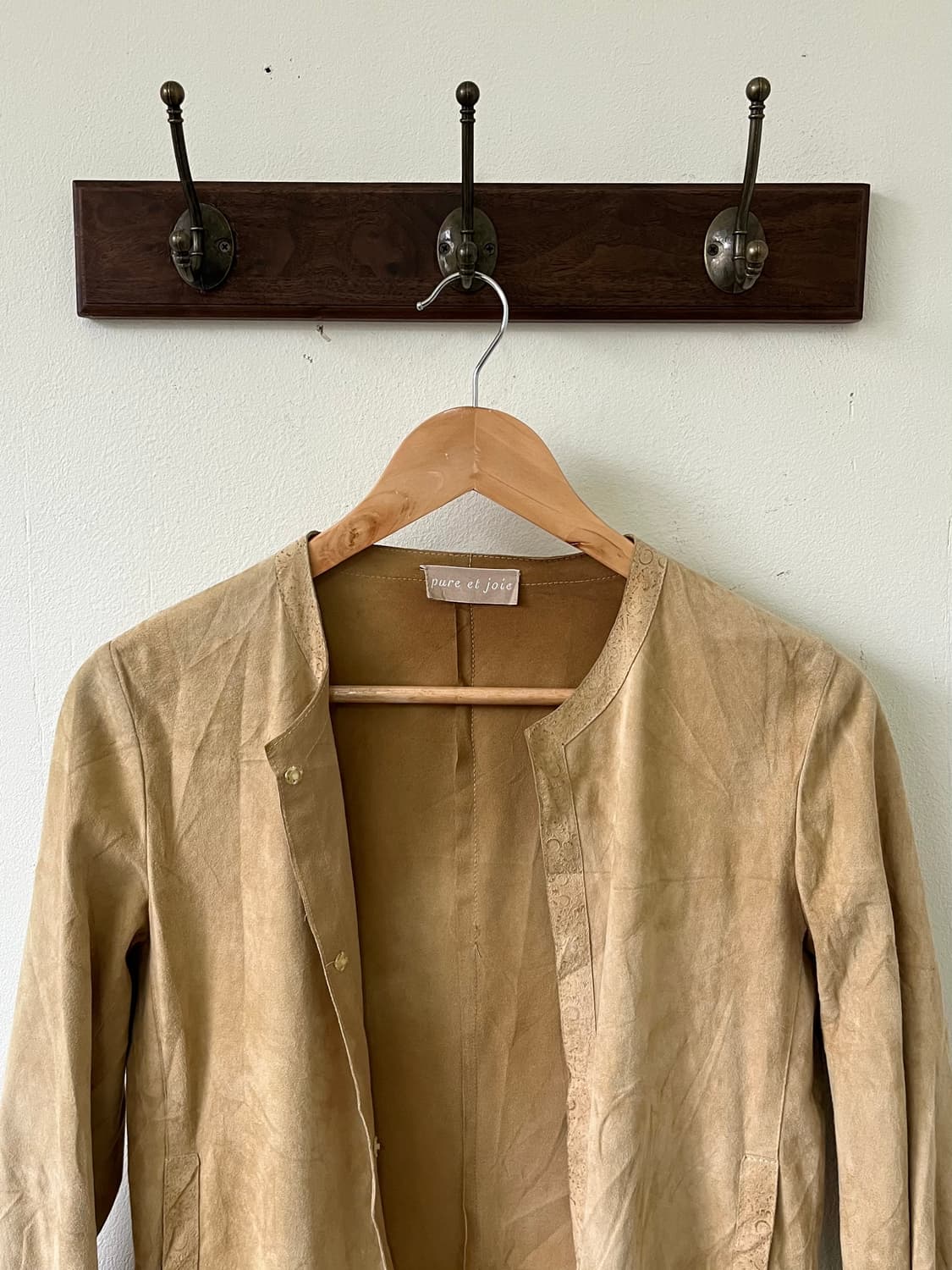 pure et joie 스웨이드 롱 자켓 상품이미지2