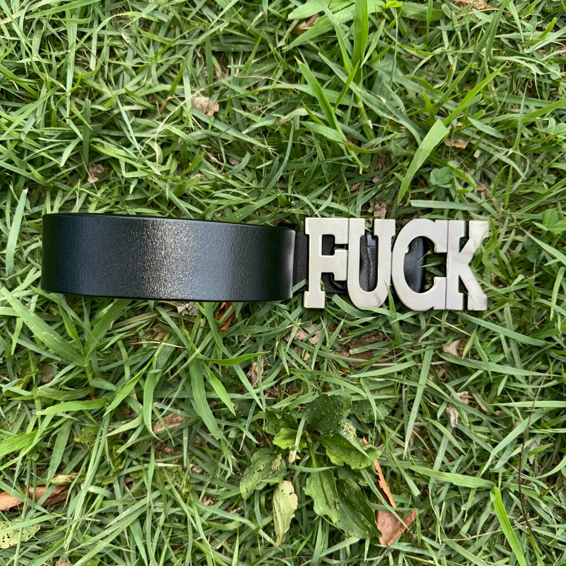fuck cow leather belt  bn/bk 상품이미지4