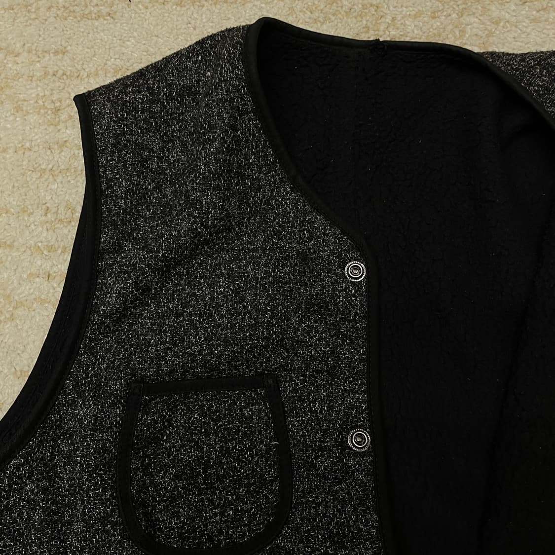 [L] 크래프티드 울 혼방 워크웨어 베스트 상품이미지3