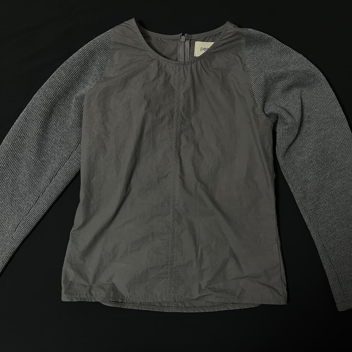 페스토 레글런 슬림 블라우스 문컬러 상품이미지2