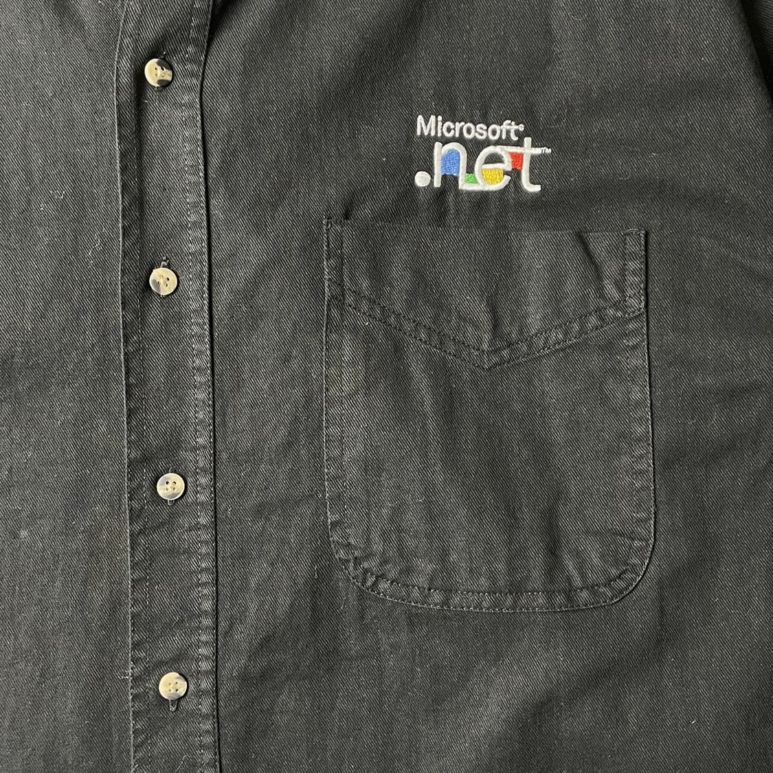 MOST WANTED 빈티지 블랙 코튼셔츠 상품이미지3