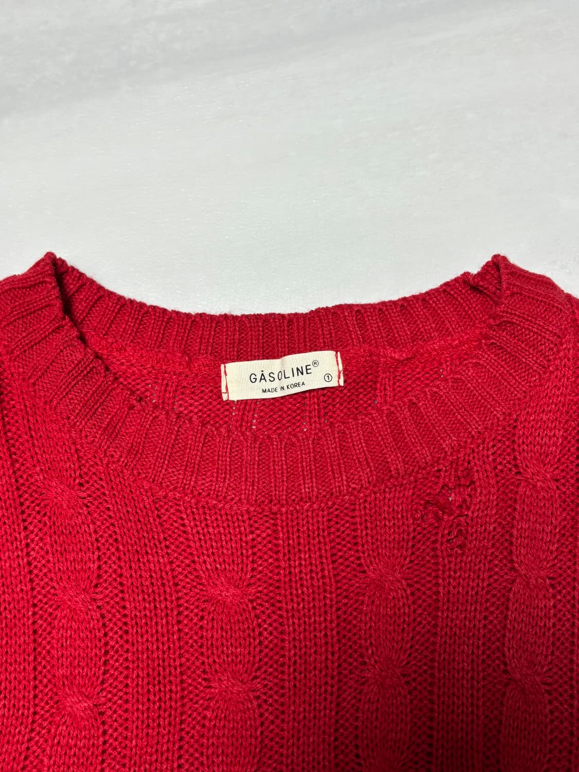 보세 데미지 케이블 니트 상품이미지3