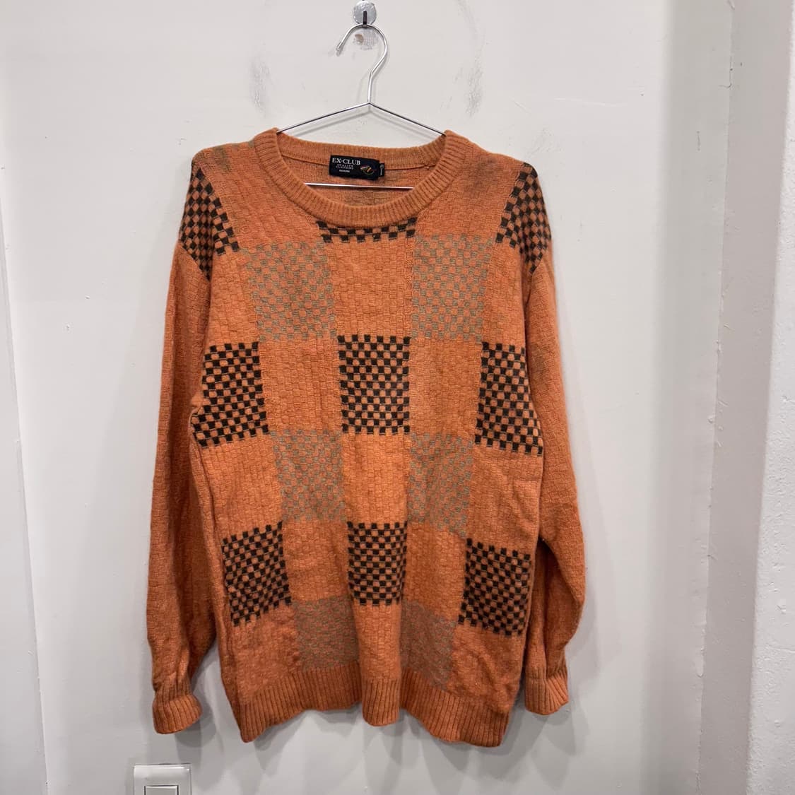 엑스 클럽 재팬빈티지 울 패턴 라운드 니트 상품이미지2