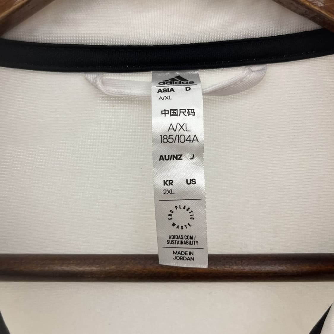 아디다스 빈티지 여리핏 검흰 오레오 져지 집업 2XL C12537 상품이미지5