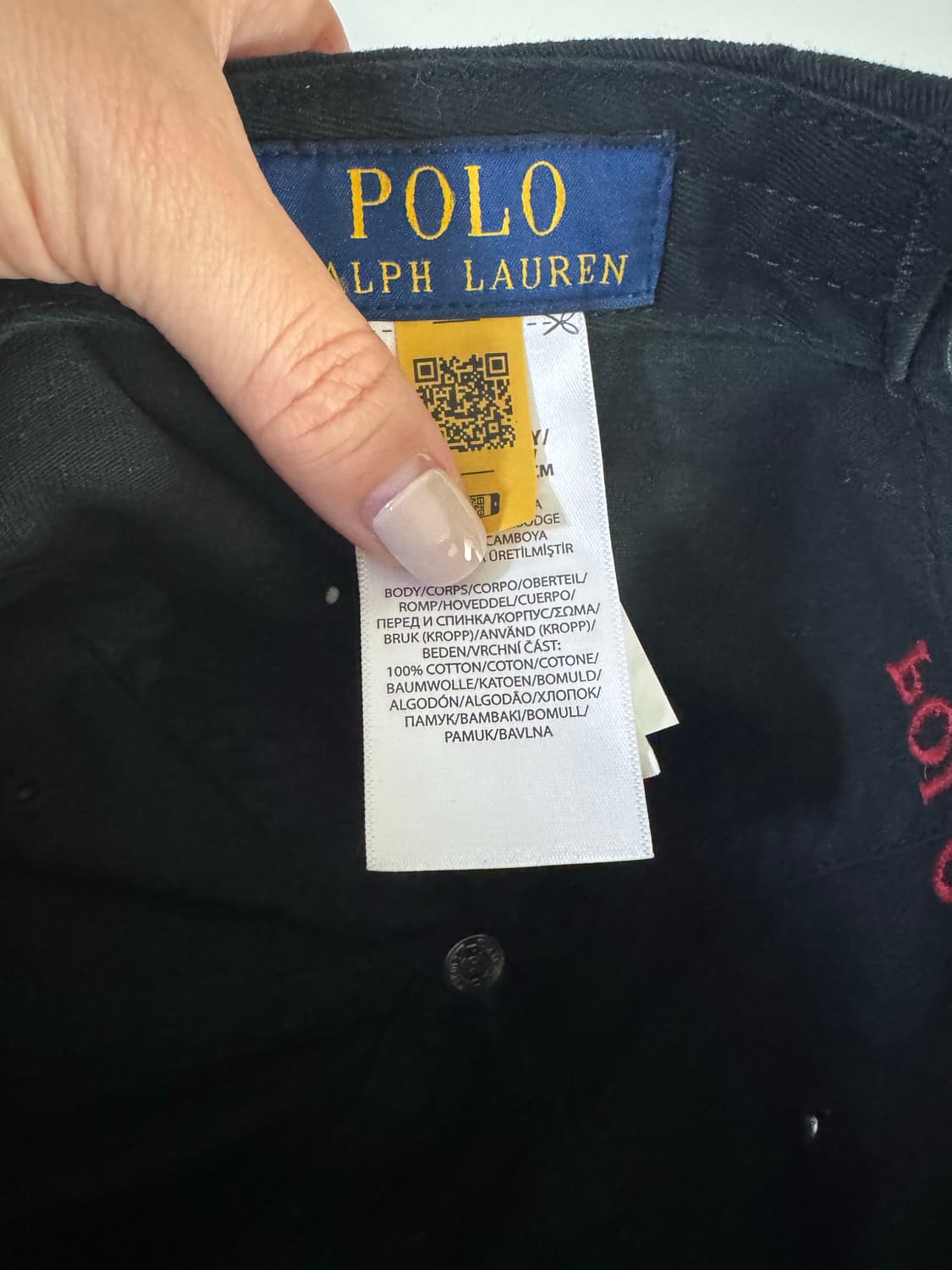 (정품) 폴로 랄프로렌 블랙 볼캡 (남녀공용) 상품이미지2