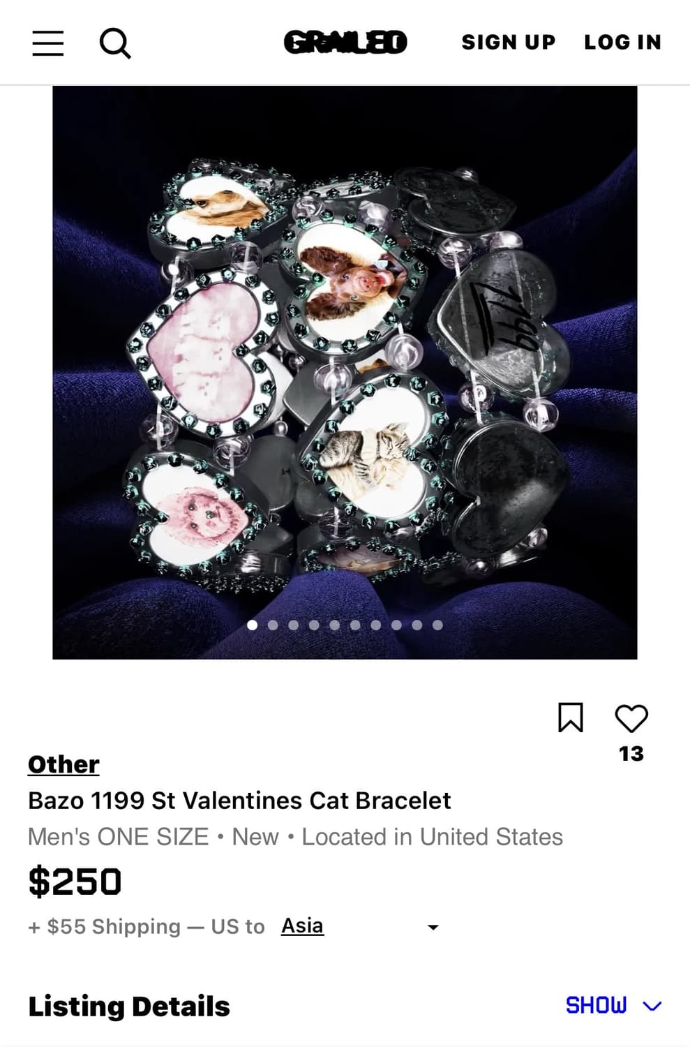 1199 bazo valentines cat bracelet 상품이미지3