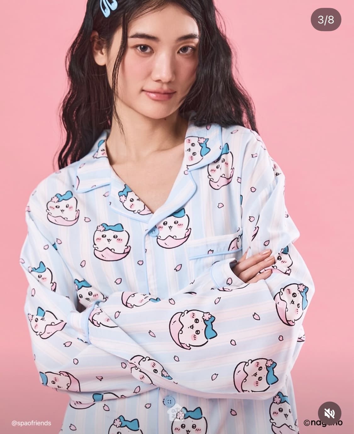 스파오 치이카와 먼작귀 하치와레 가르마 잠옷  상품이미지1