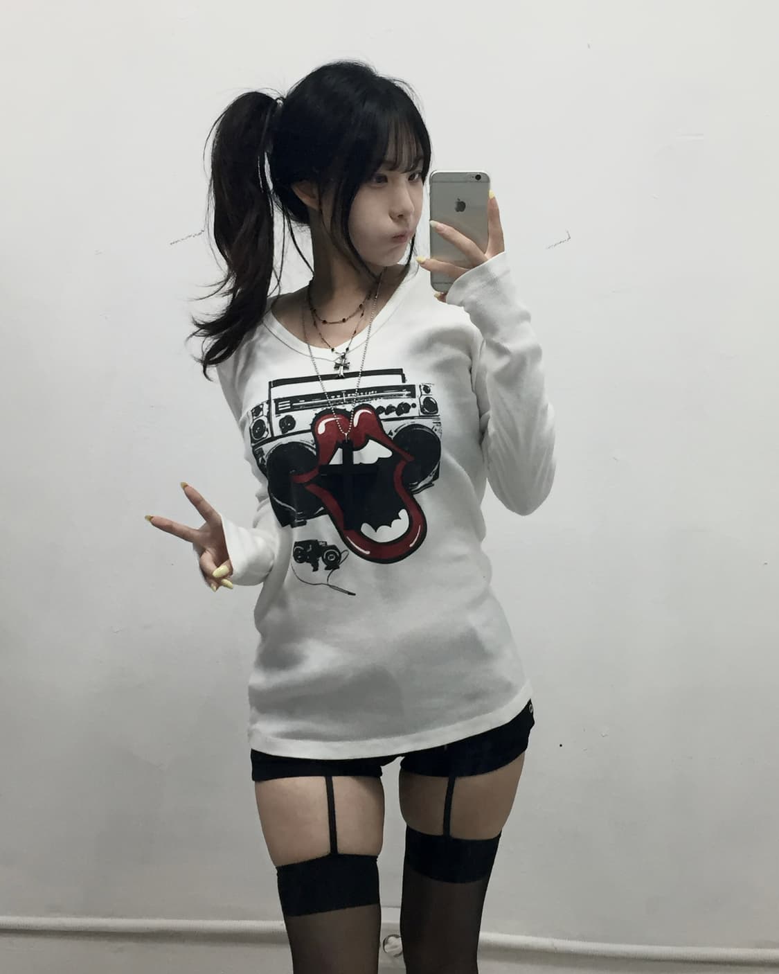 [MAYCHAMP] 롤링스톤즈 깔 펑크 락밴드 롱슬리브 상품이미지1