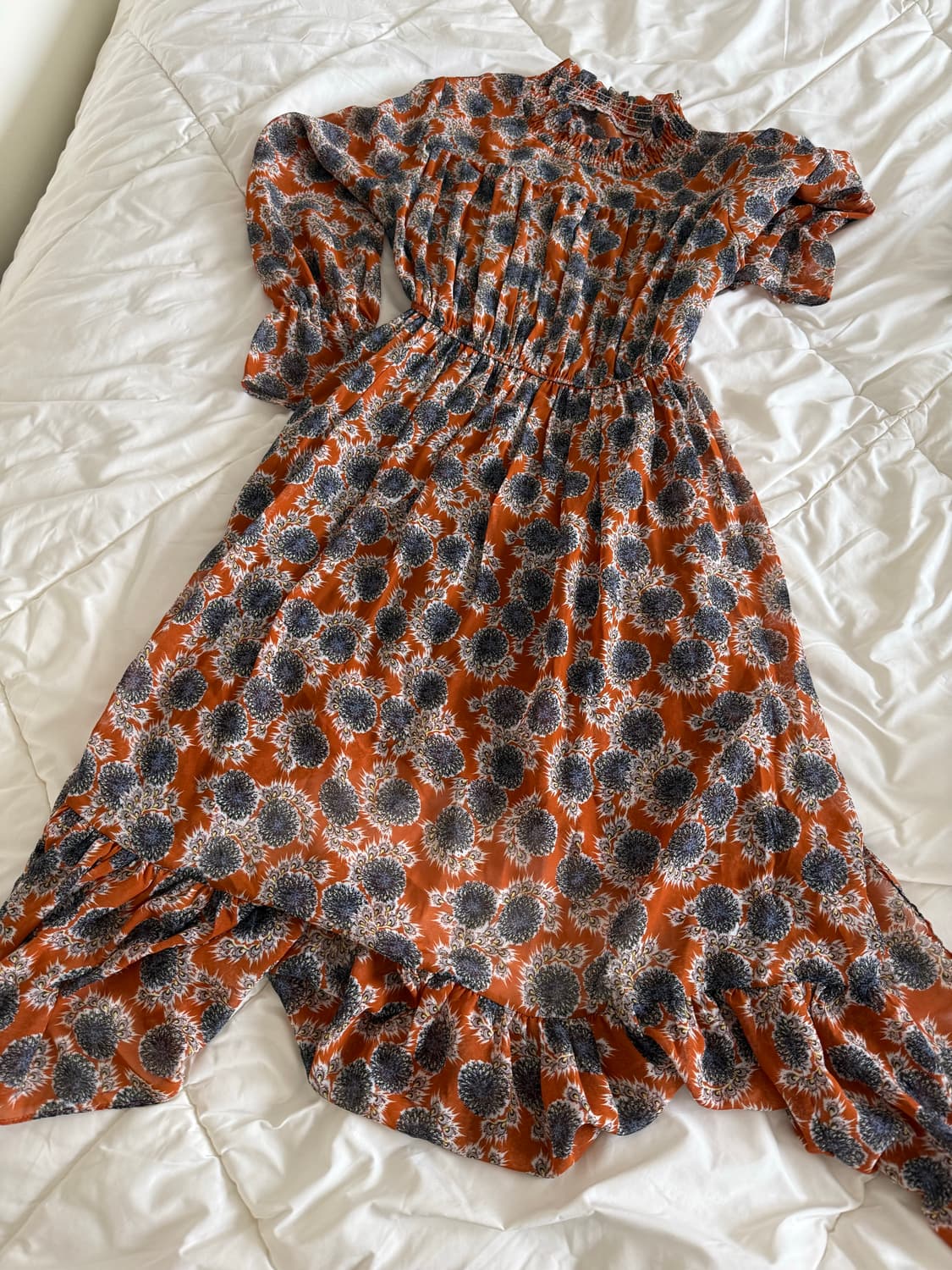 빈티지 롱 원피스 드레스 긴팔 프리사이즈  상품이미지6