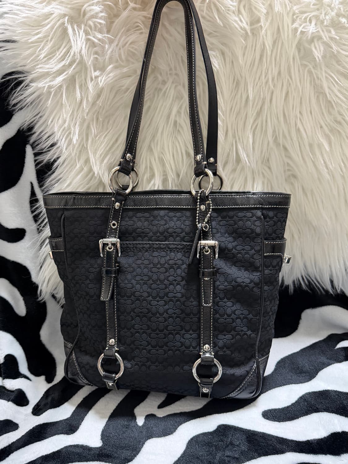 vintage coach signature tote bag 상품이미지2