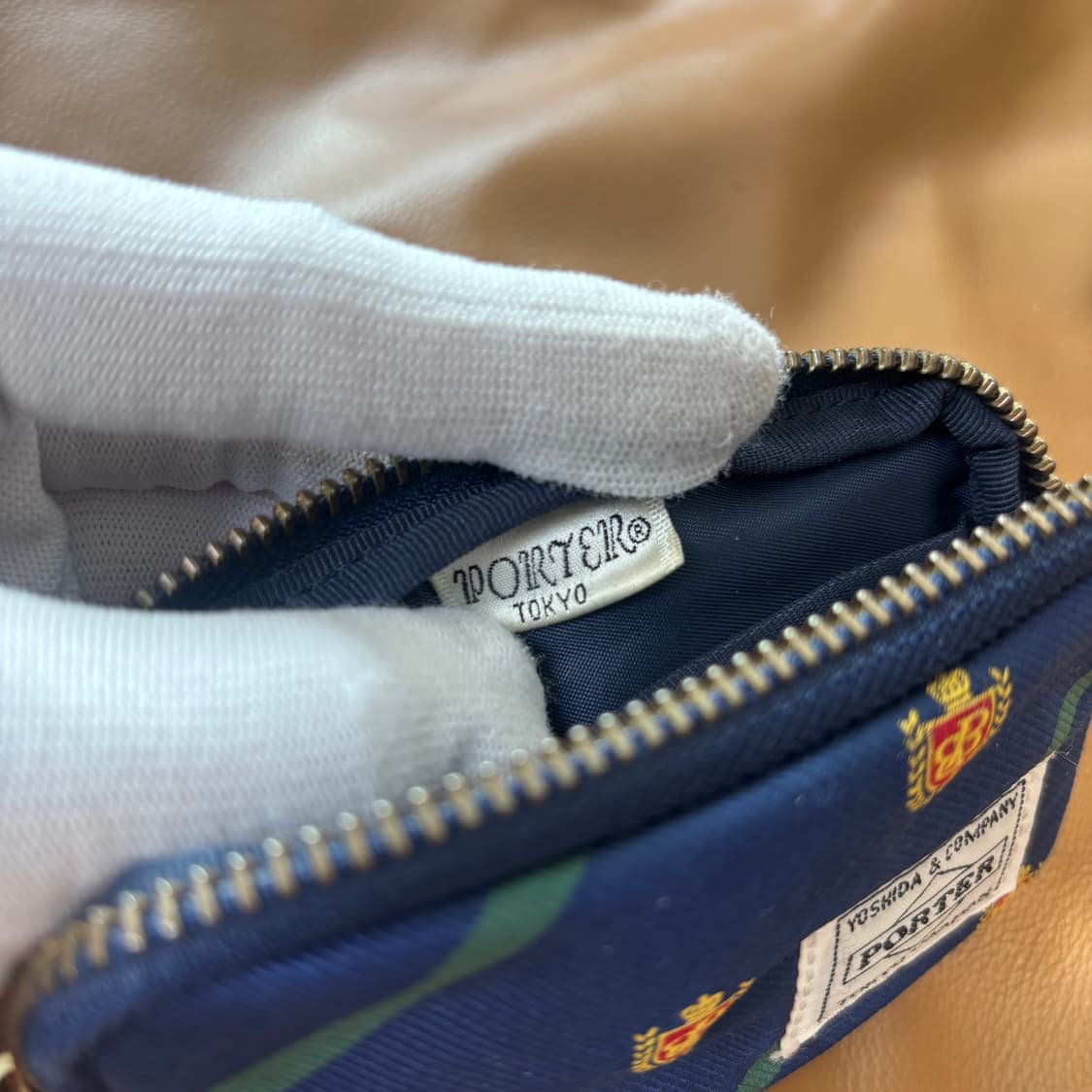 PORTER BEAMS 포터 빔즈 코인 카드 케이스 월렛 지갑 네이비 상품이미지5