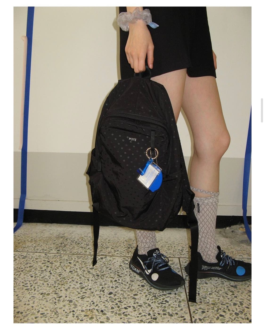 포테 0002 HideSlot Classic Backpack_Dot Bl 상품이미지2