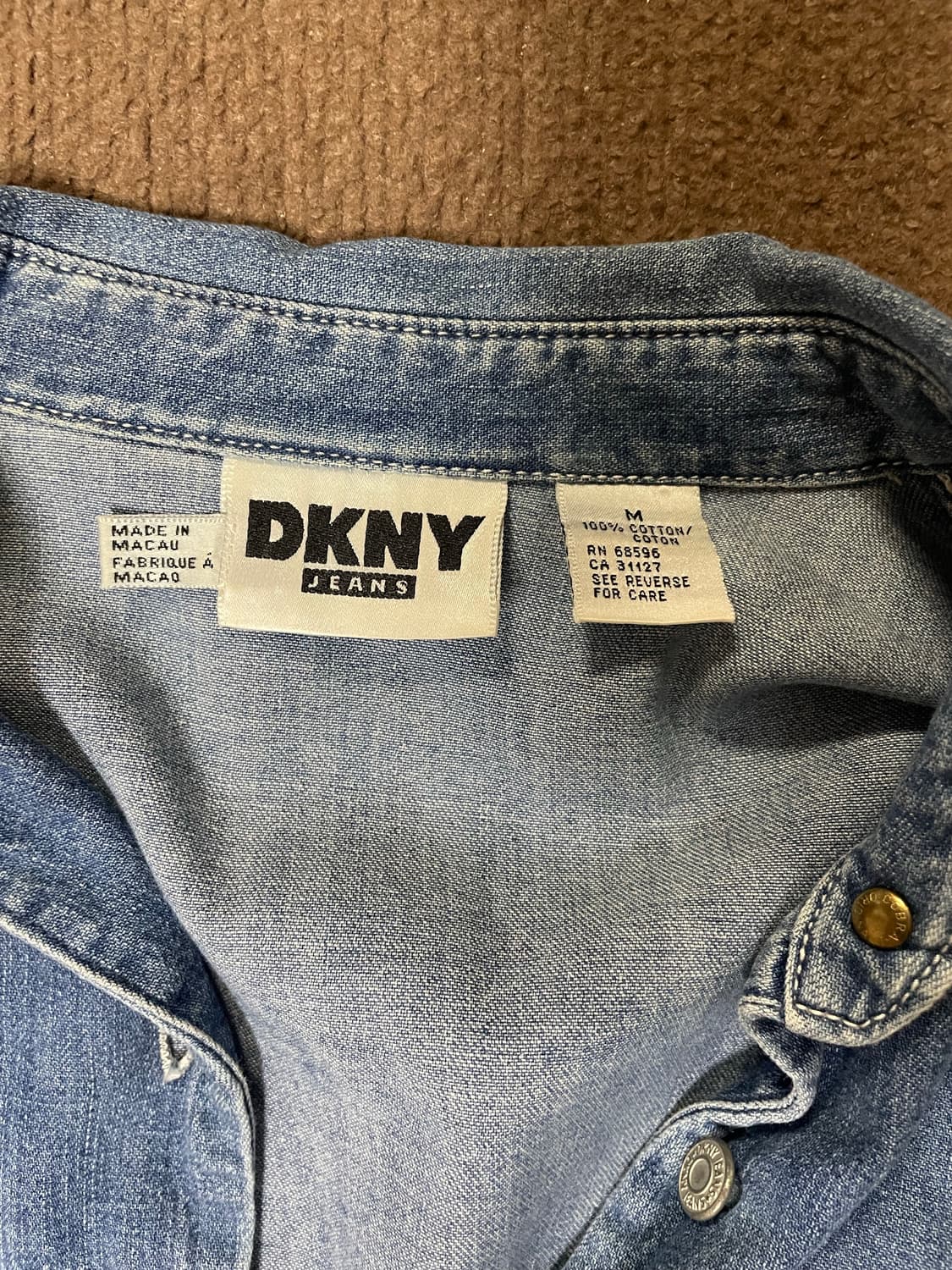 DKNY 빈티지 데님 셔츠 상품이미지3
