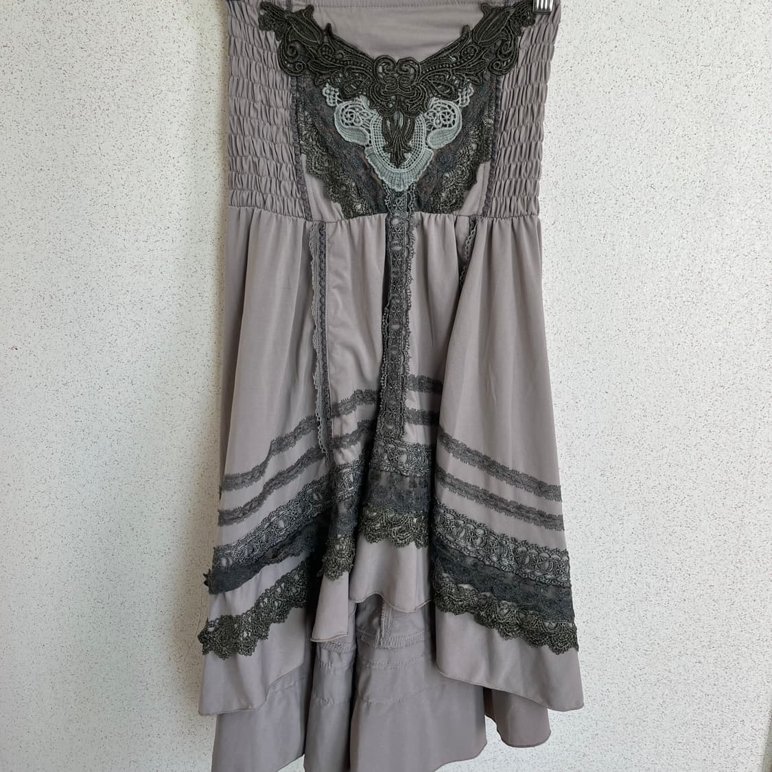Jpn Vtg 튜브탑 아일렛 드레스 상품이미지1