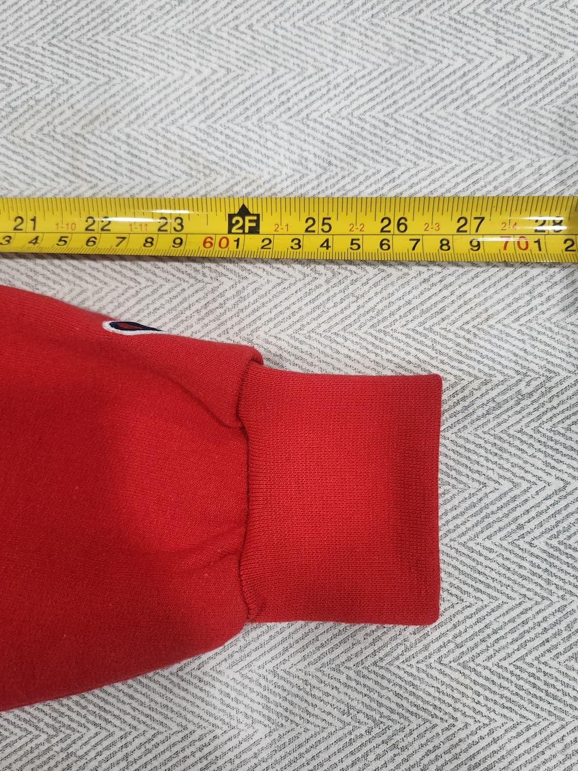 챔피온 에코 어센틱 레드 맨투맨 남성 100사이즈 오버핏 상품이미지8