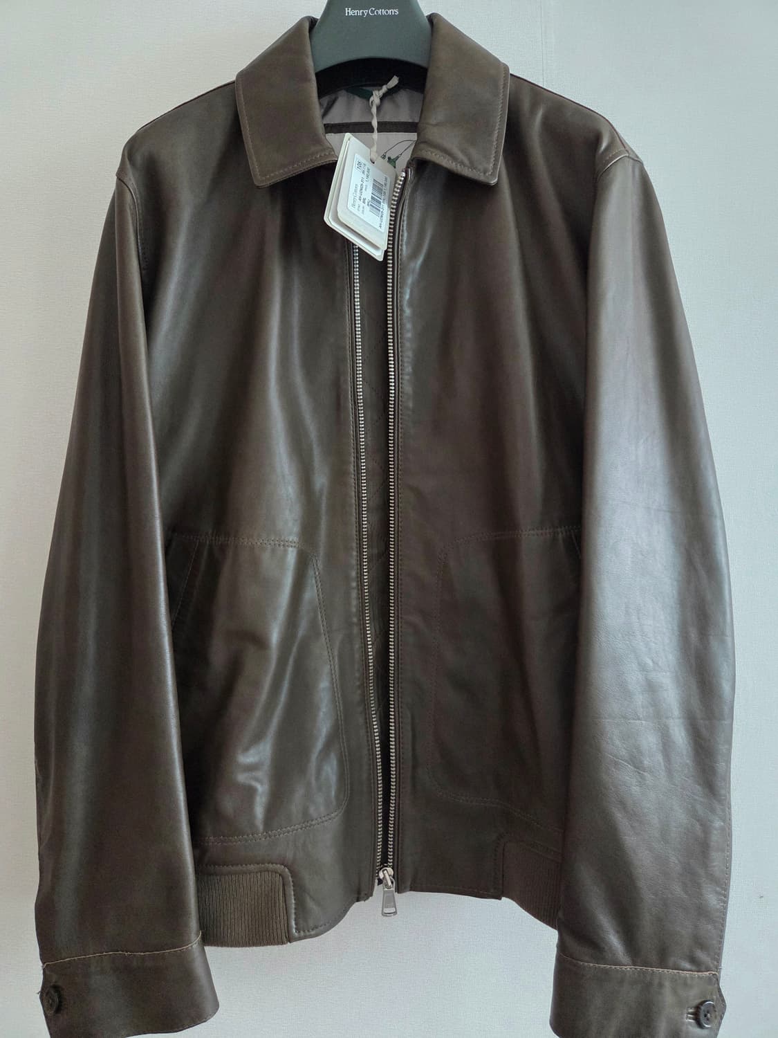 헨리코튼 램스킨 베지터블 레더 블루종 105 상품이미지1