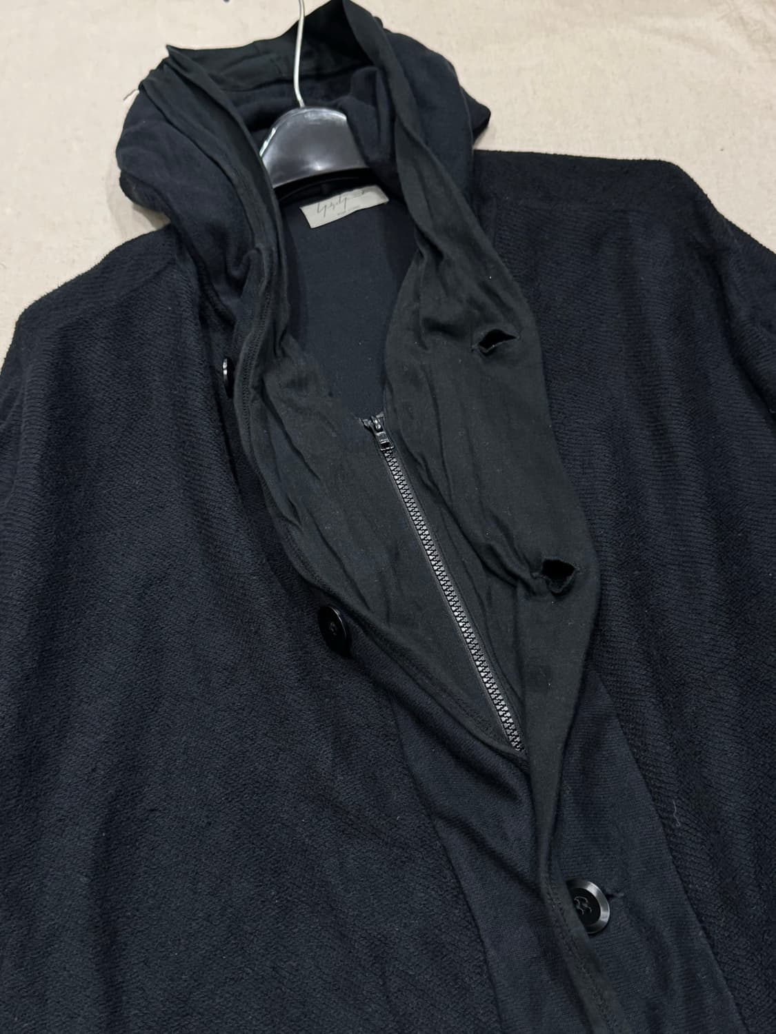 요지야마모토 뿌르옴므 15ss 레이어드 롱 파카 상품이미지7