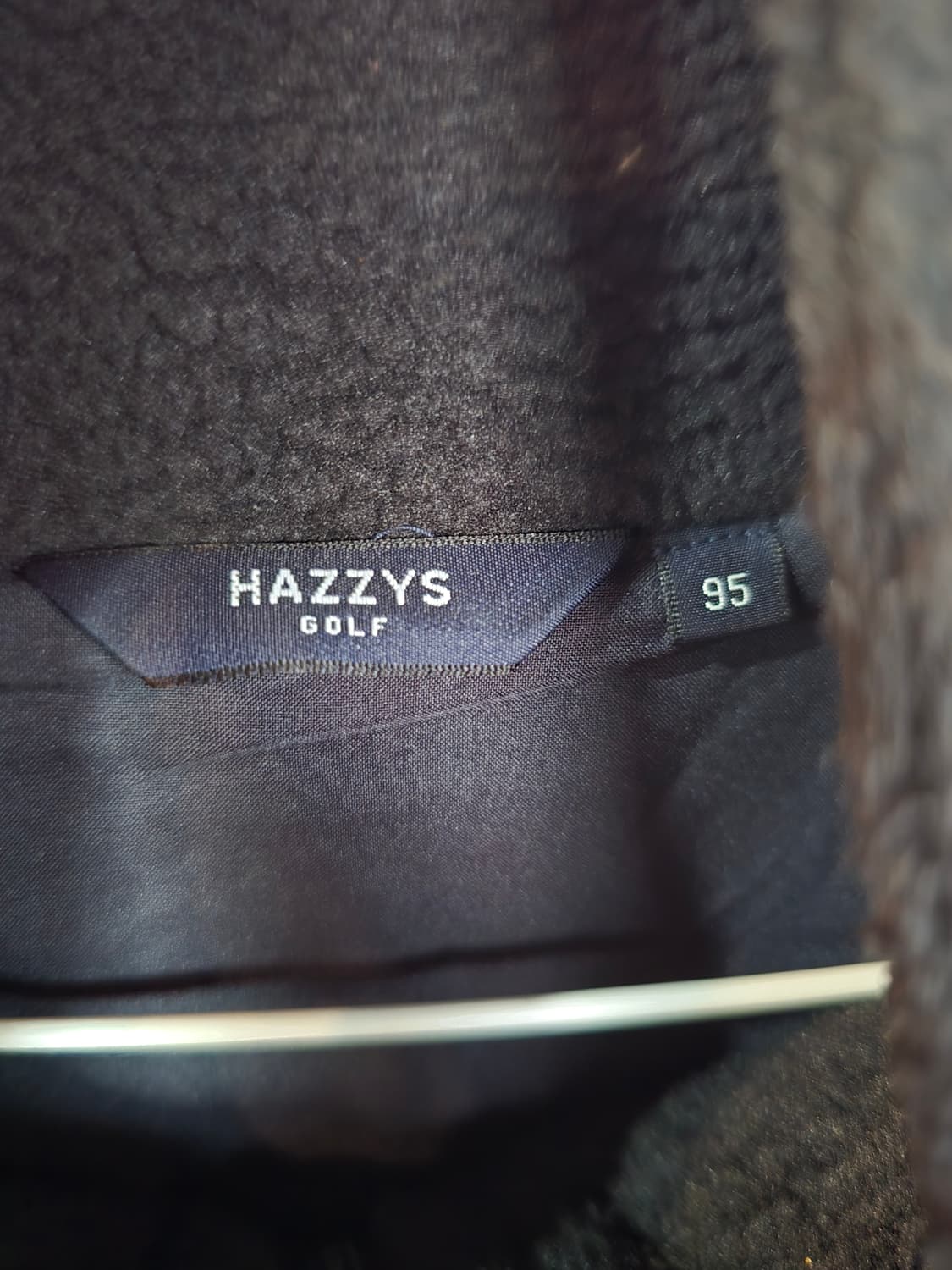 헤지스 블랙 뽀글이 플리스 집업 상품이미지4